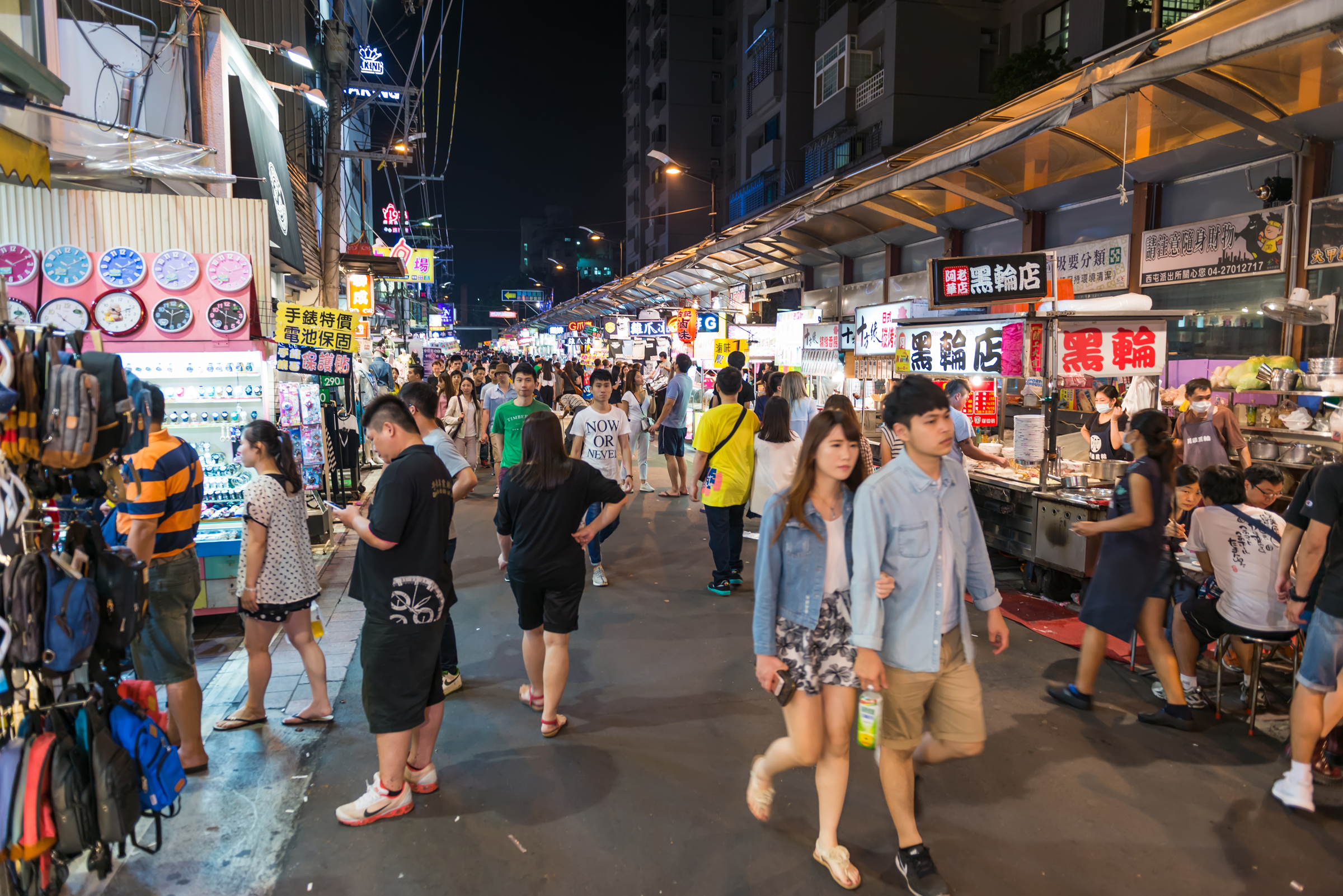 近來夜市蕭條的現象在網路上成為熱議話題。（東方IC）