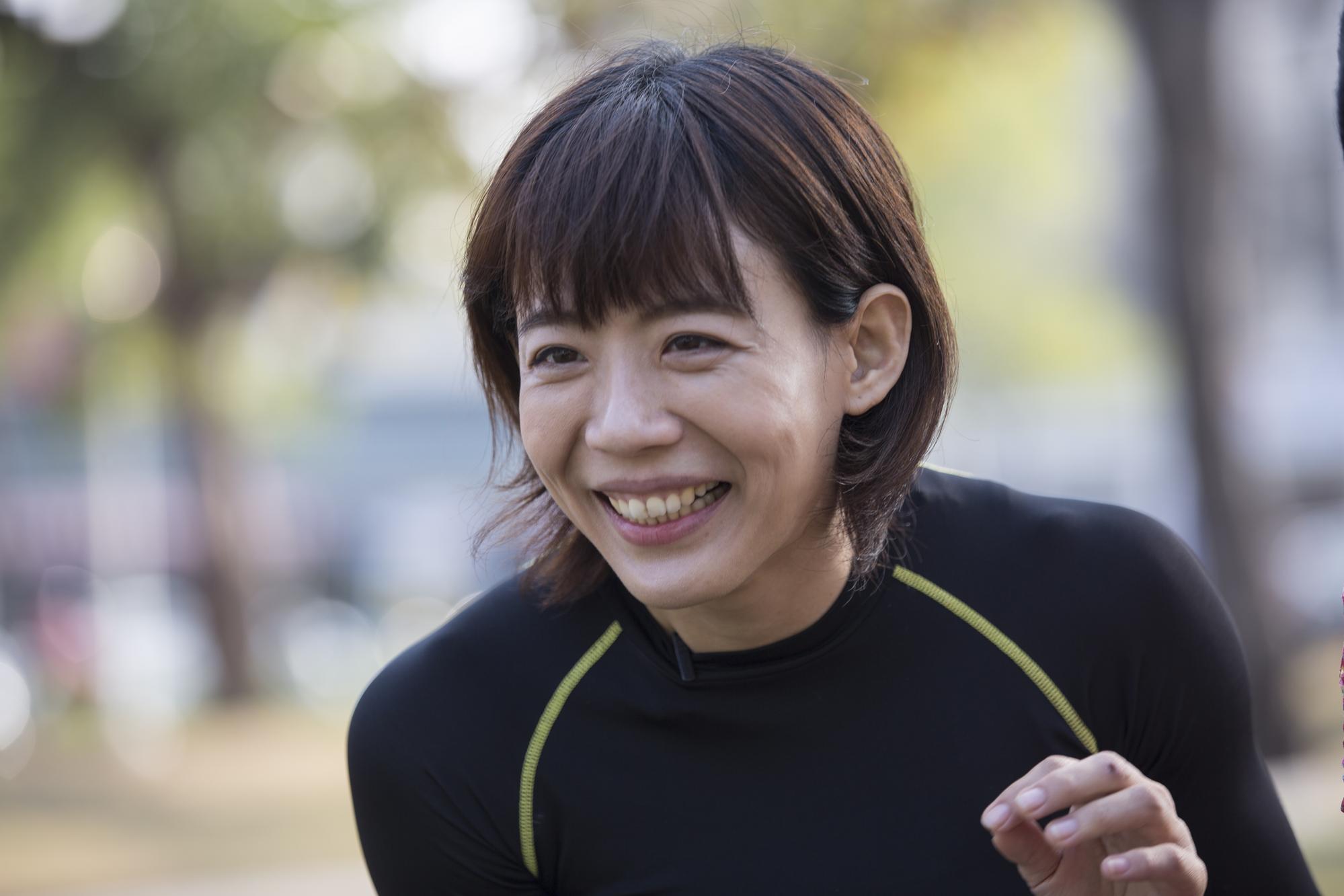陳竹音說:「我參加《女子版極限體能王》時,害怕丟臉,很怕一兩個關卡我就掉下來,可是我告訴自己,就算丟臉我也都要去,因為我是為我兒子去的。」
