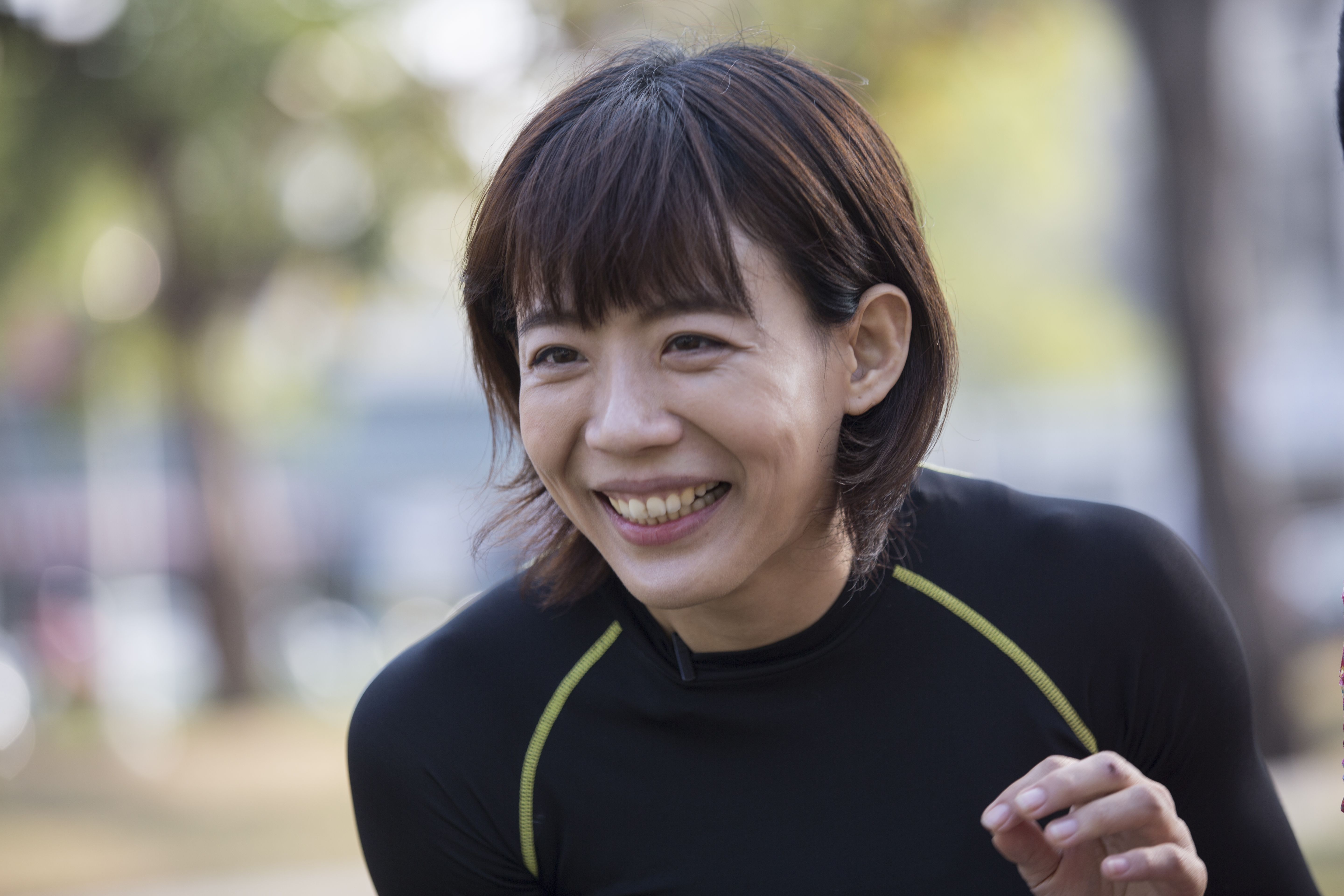 陳竹音說：「我參加《女子版極限體能王》時，害怕丟臉，很怕一兩個關卡我就掉下來，可是我告訴自己，就算丟臉我也都要去，因為我是為我兒子去的。」