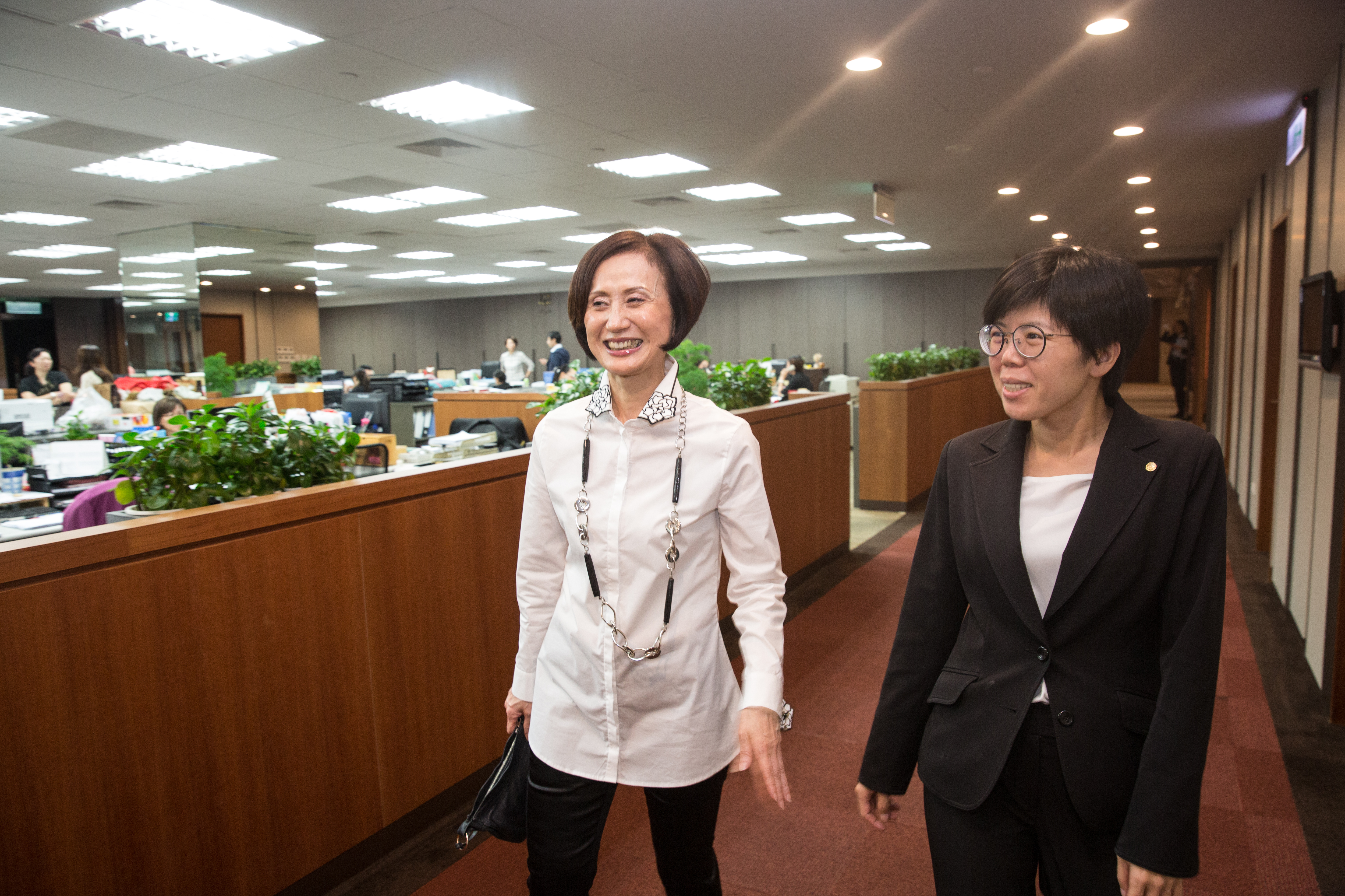 從不在員工面前動怒，林淑婷在他們眼裡是好好小姐。