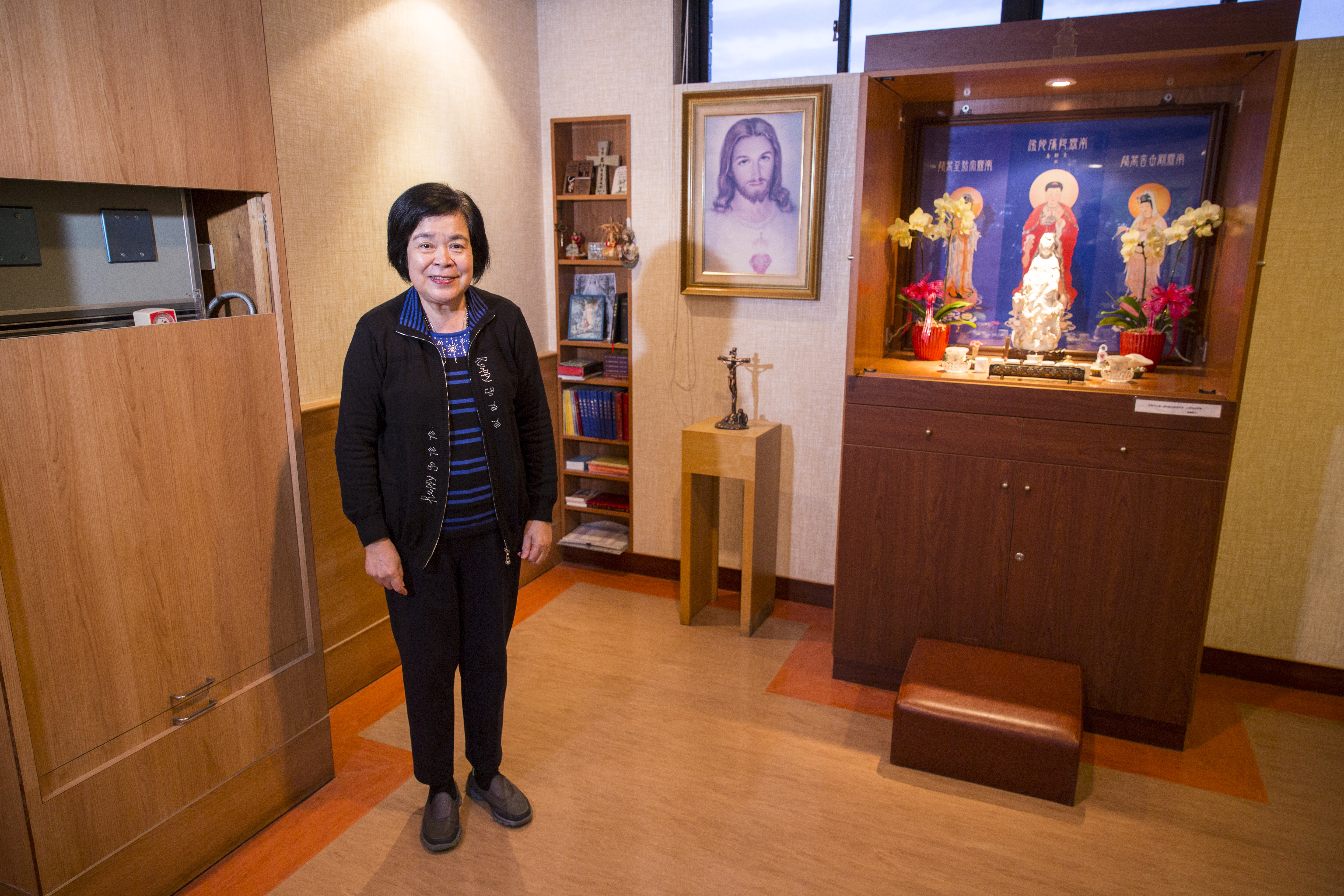 成大安寧療護的往生室，是病人人生的最後一站。