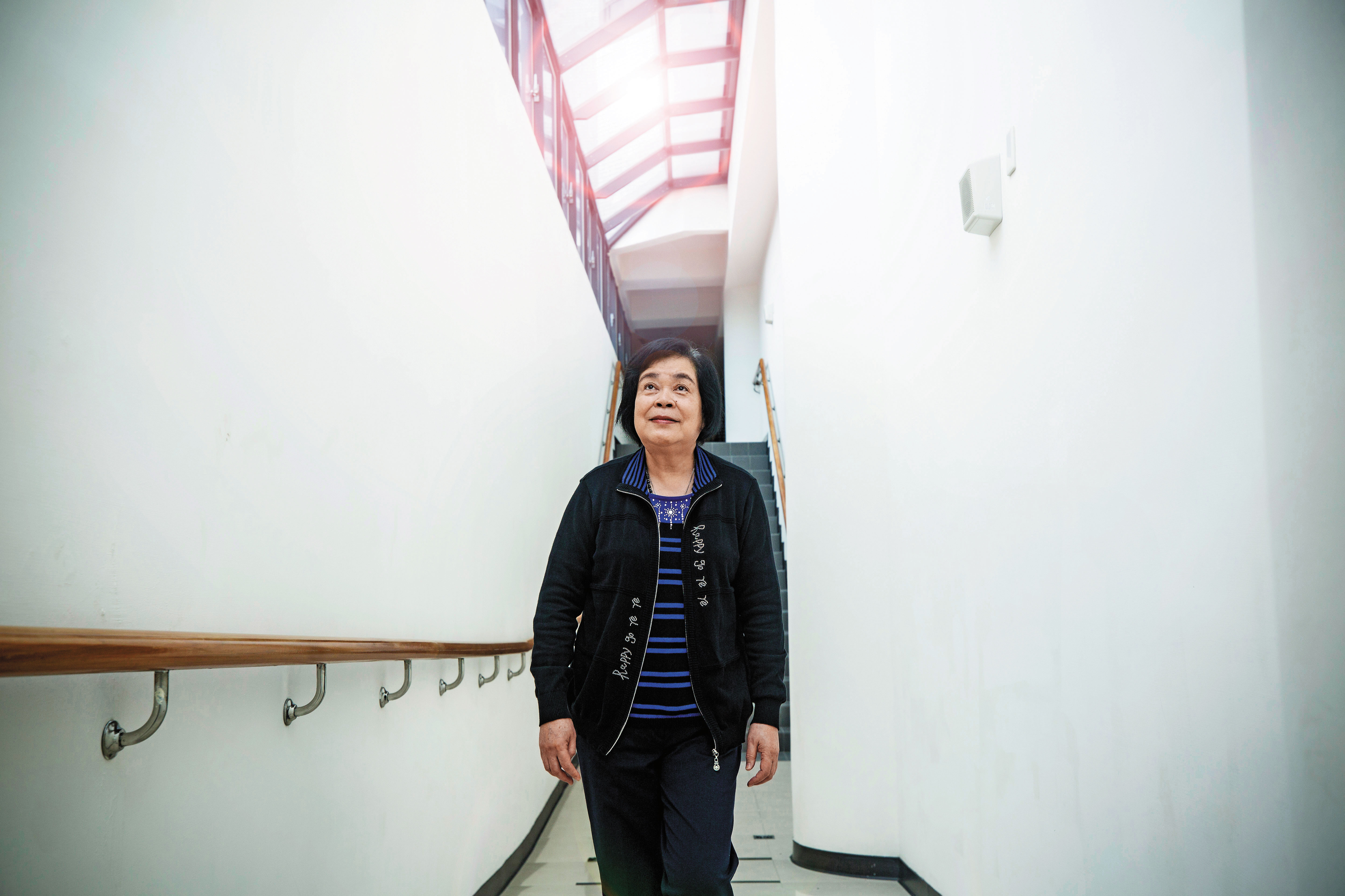 趙可式無論演講、開會,都一身深色簡便服飾。她表示目前的生活簡單,平時幾乎是不購物的。