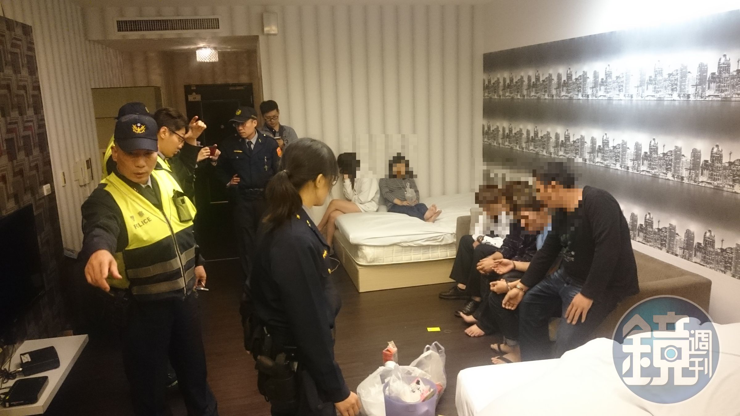 因為豬隊友報警有爭吵糾紛，讓原本的毒趴露餡遭警查獲。（警方提供）
