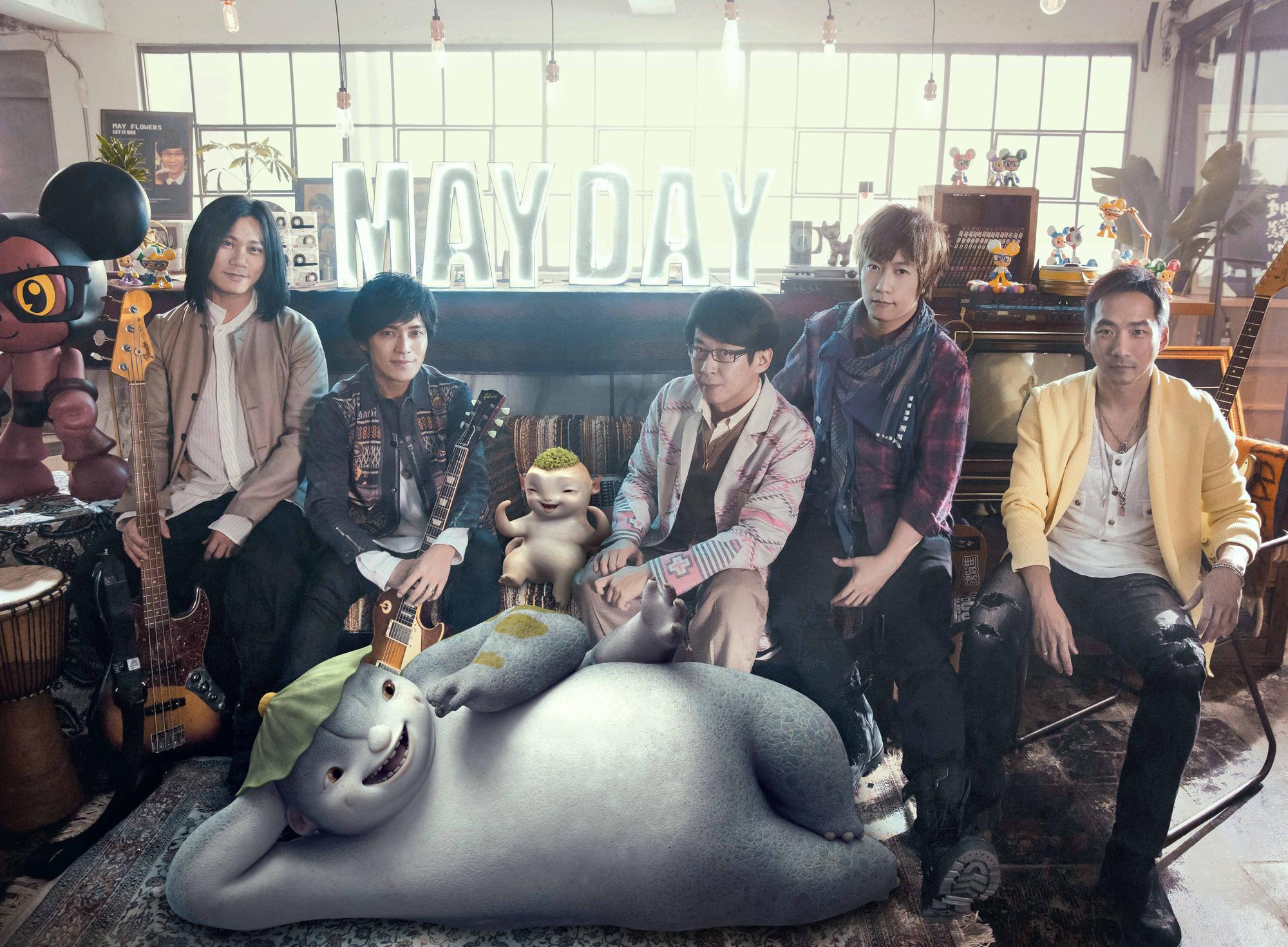 五月天新年推出新單曲，〈什麼歌〉走的是溫暖感動人心的療癒氣氛。（相信音樂提供）