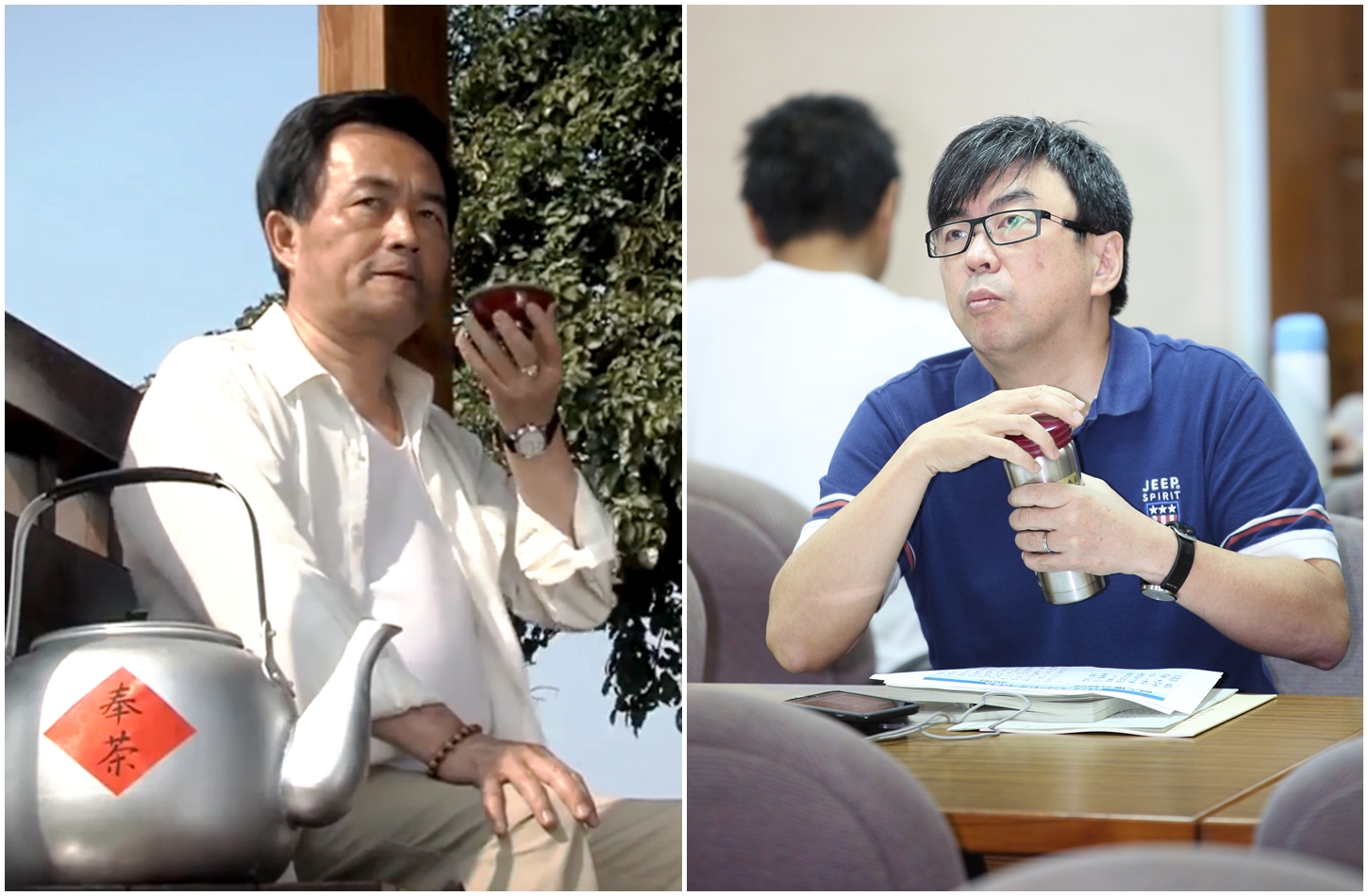 民進黨立委段宜康（右）指藍營候選人林滄敏（左，翻攝網路）詐領補助款500萬，高等法院二審今判段宜康與魏明谷連帶賠償100萬元。