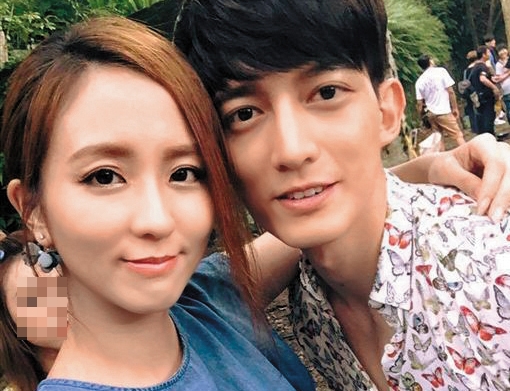 王家梁（右）最有名的一段花邊，就是還有正牌女友之際，就跟周曉涵（左）曖昧，但2人不到1年就玩完。（翻攝自周曉涵臉書）