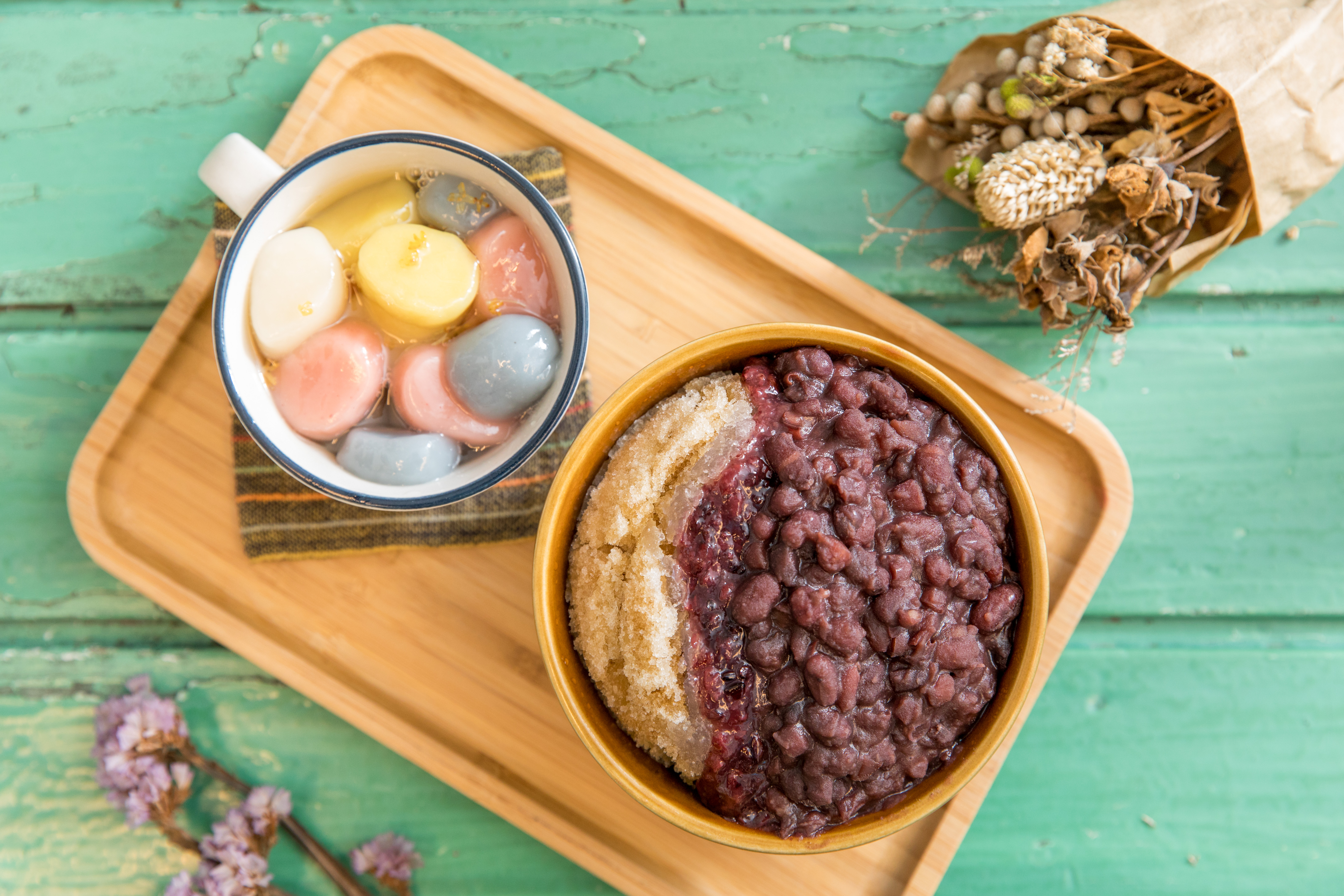 馬卡龍色的湯圓很討喜，在IG上頗受歡迎。