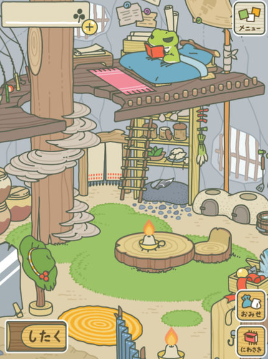 小青蛙無論做什麼都是自己來，玩家不用也無法操控它。