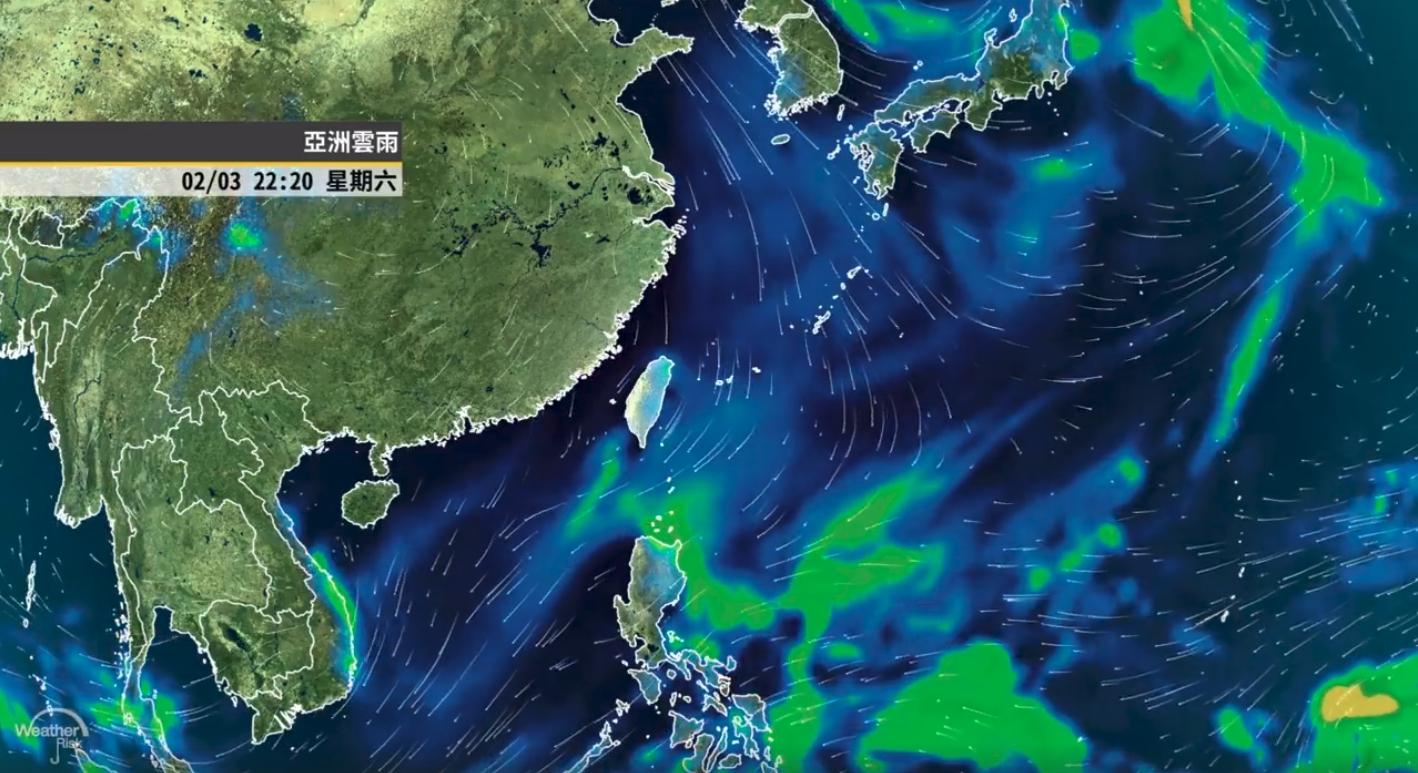 預估這波寒流從週六(3日)將持續影響至下週二(6日)。(翻攝自彭啟明臉書)