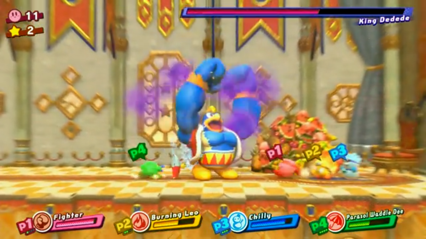 爆氣爆衣之後的藍色肌肉猩猩──迪迪迪大王！（翻攝自 PC Gamer 試玩影片）