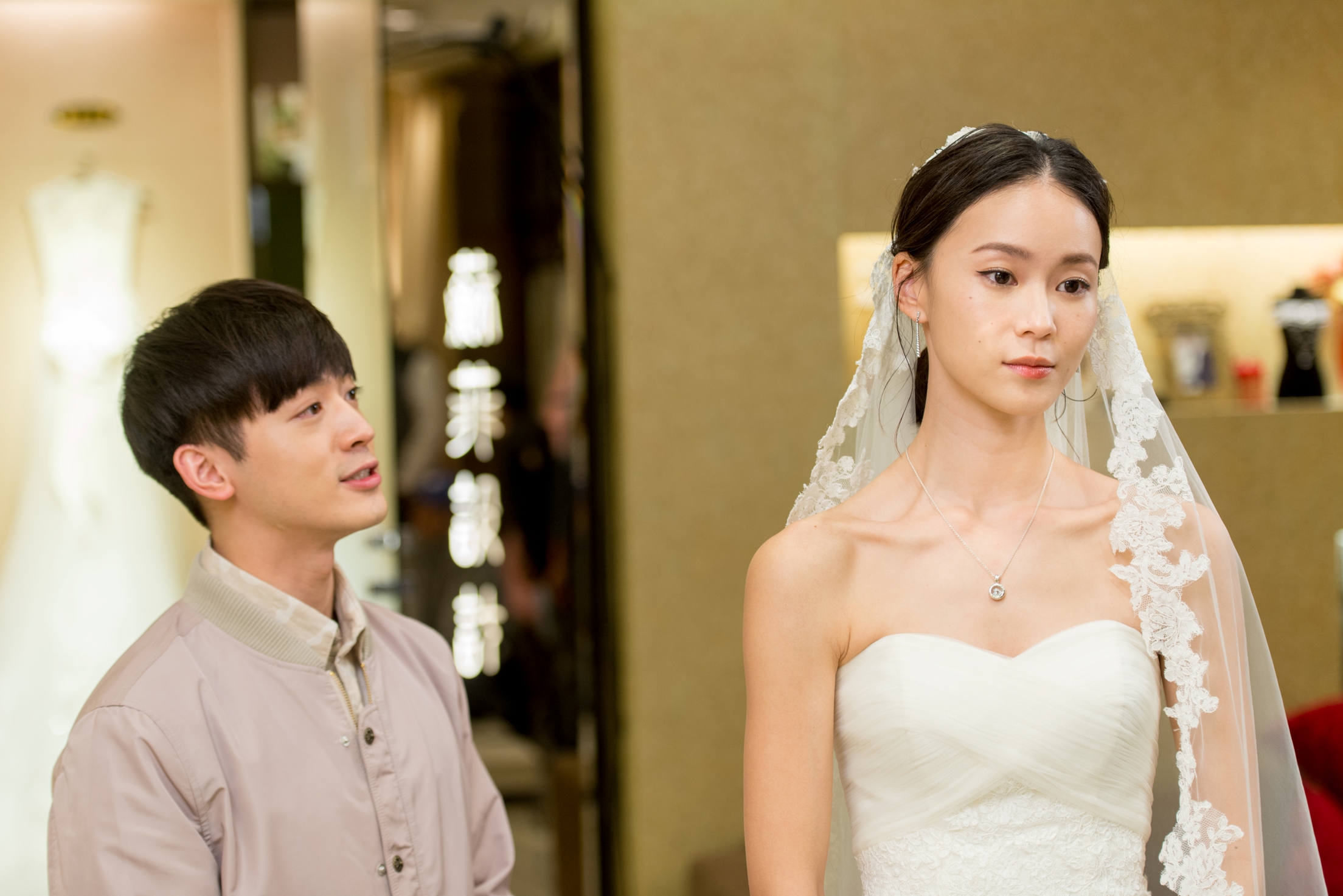 鍾瑶劇中雖快要結婚，但仍感受到吳思賢對她的感情。（三立提供）