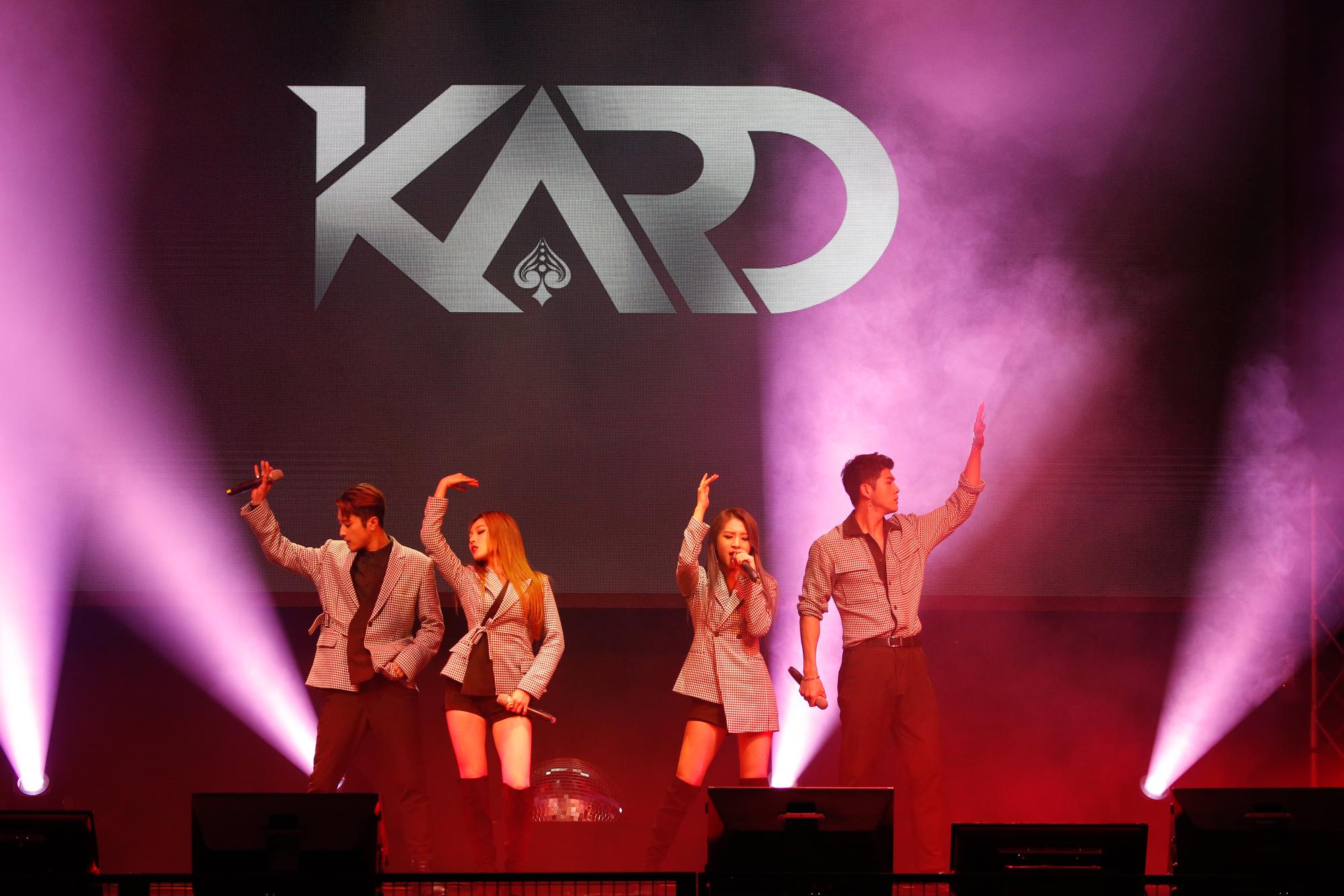 韓國男女美聲組合KARD舉行首次台灣見面會。