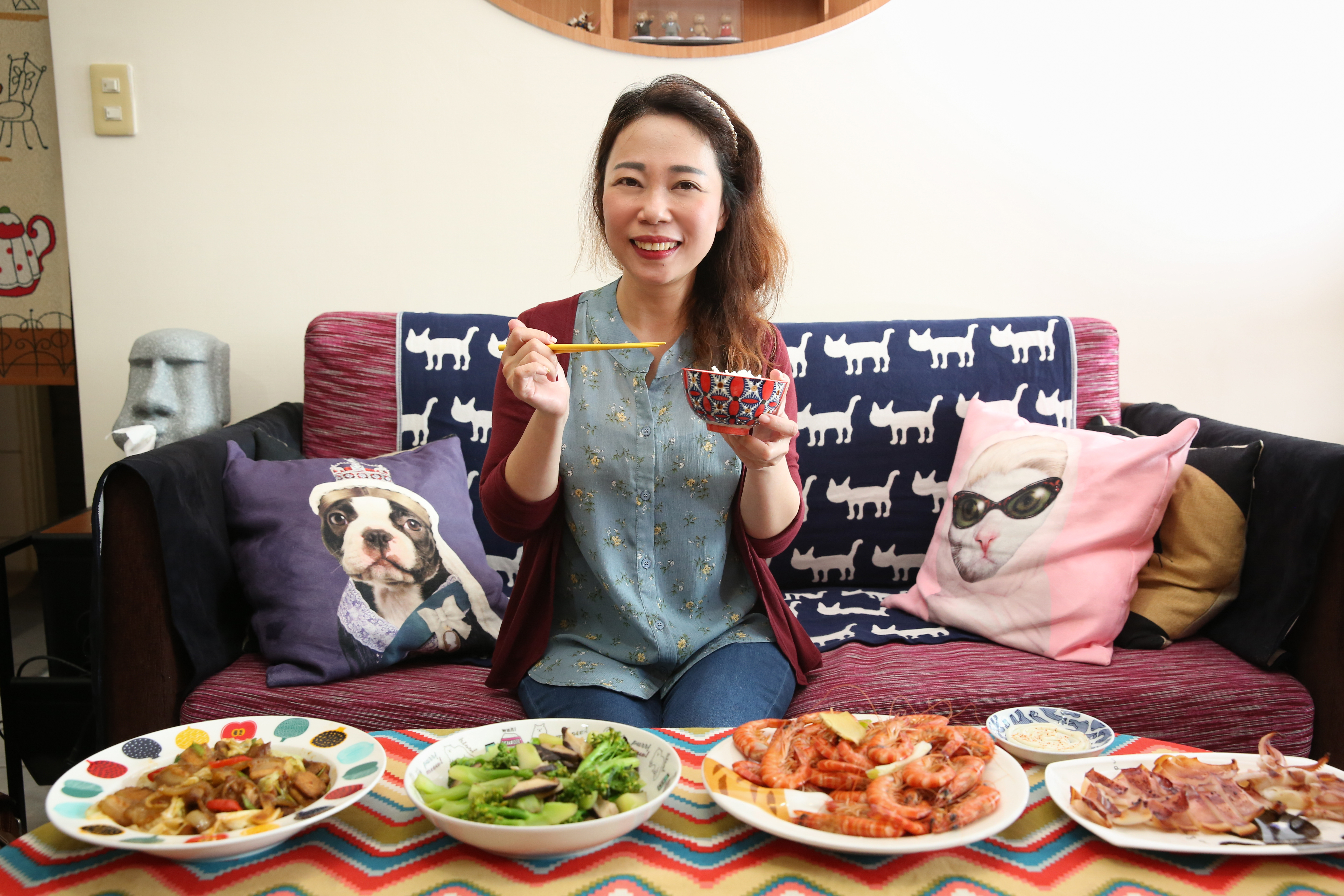 Jinni做菜常爆量，因為2人份量很難拿捏，這天午餐她特別準備了我們的份量，所以特別豐富。