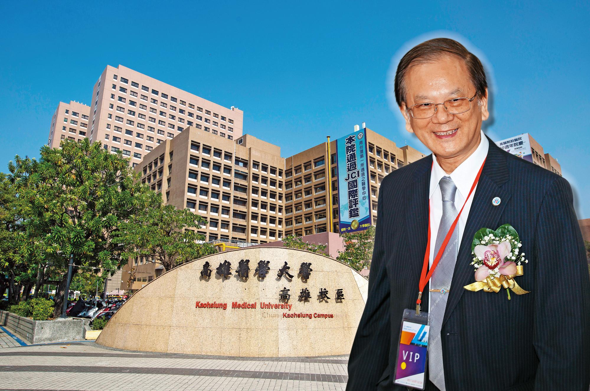高醫大校友團體與董事會抗爭越演越烈，如今又衍生疑似校長（圖）自肥，也讓高醫蒙塵。