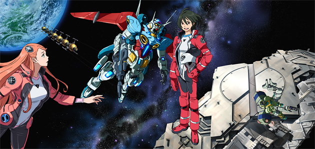 2014年（平成26年）的《鋼彈Reconguista in G》與後述之《倒A鋼彈》，乃為「鋼彈之父」富野由悠季在《V鋼彈》後難得回歸之作，兩者相隔了足足15年。圖片來源：《鋼彈Reconguista in G》官網（http://www.g-reco.net/story.html）