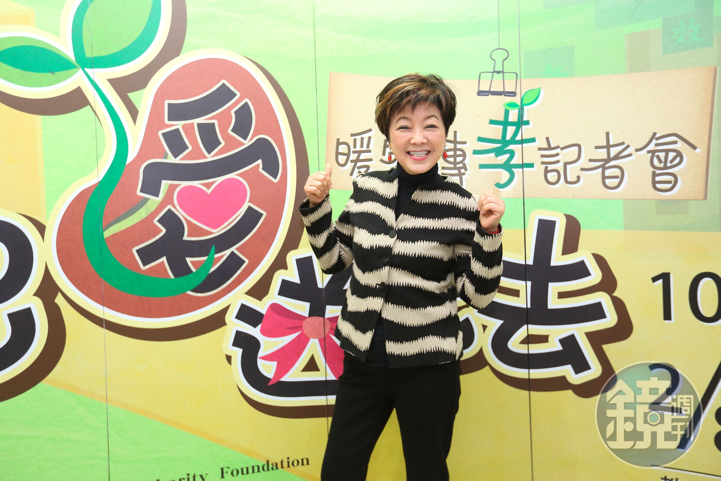 台積電慈善基金會董事長張淑芬今天主持推廣孝道記者會，會後並獻唱佛教歌曲為花蓮震災祈福。