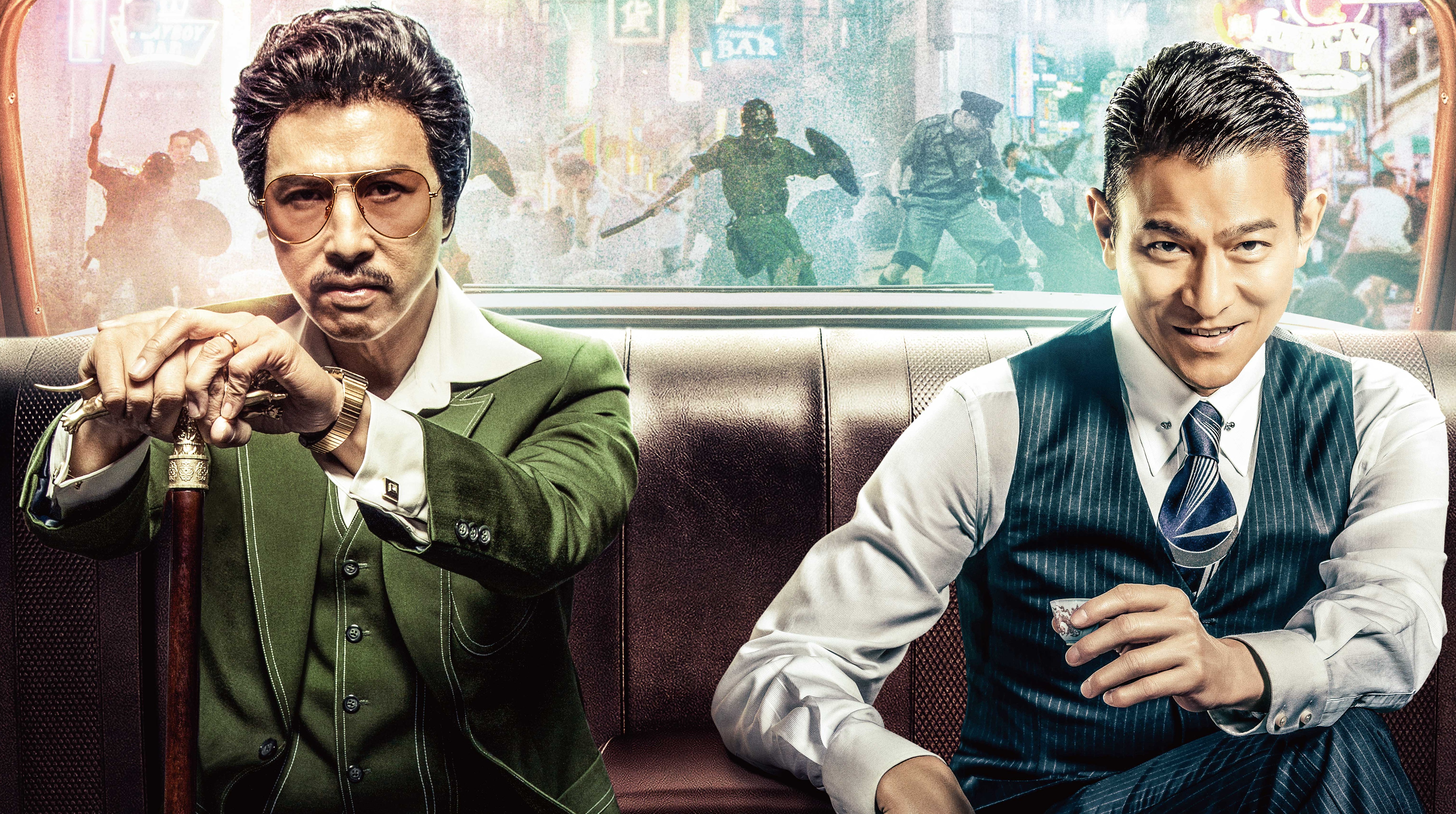 劉德華、甄子丹的《追龍》將在除夕夜於愛奇藝獨家播出。（愛奇藝台灣站提供）