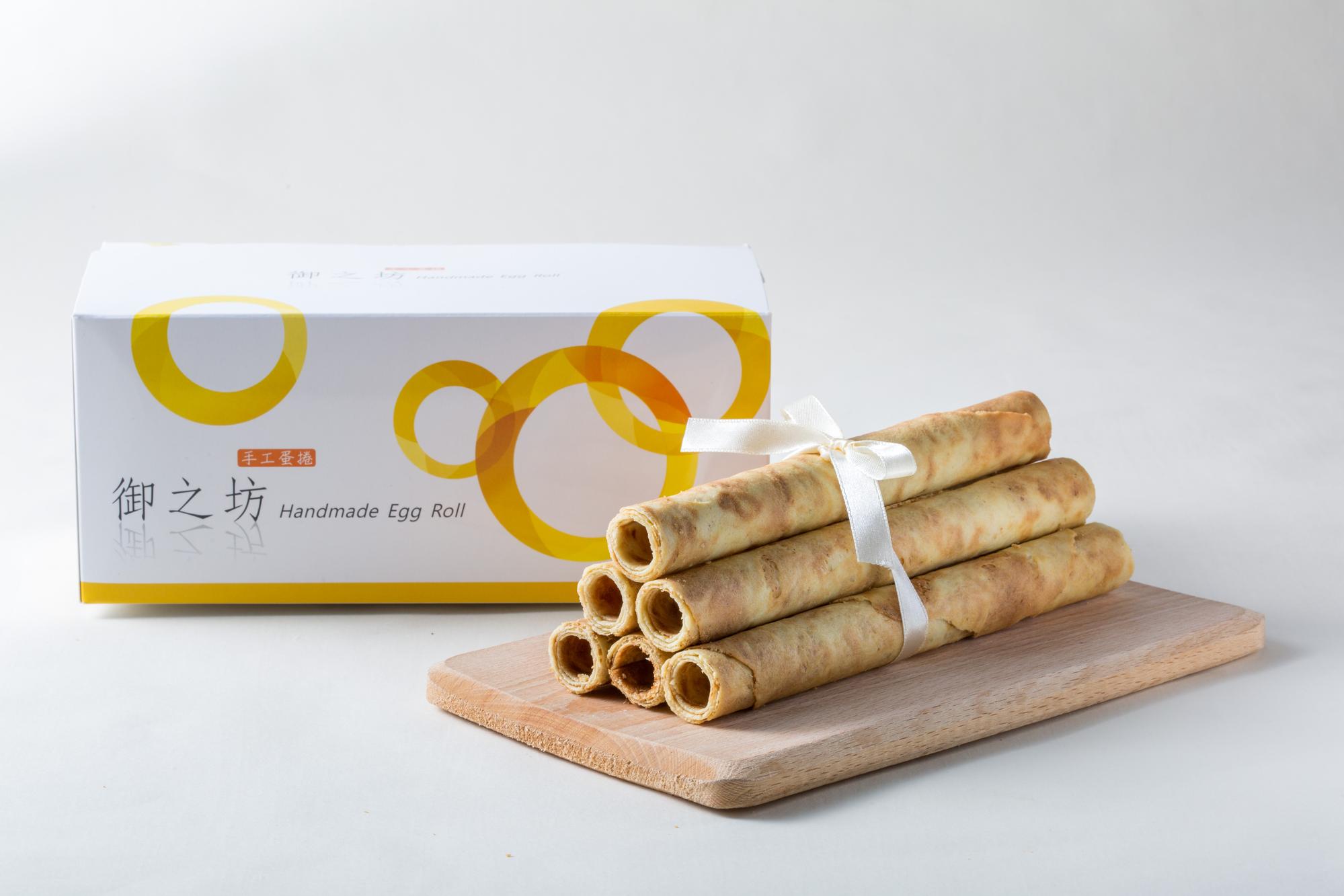 御之坊手工蛋捲每天限量，用料扎實。
