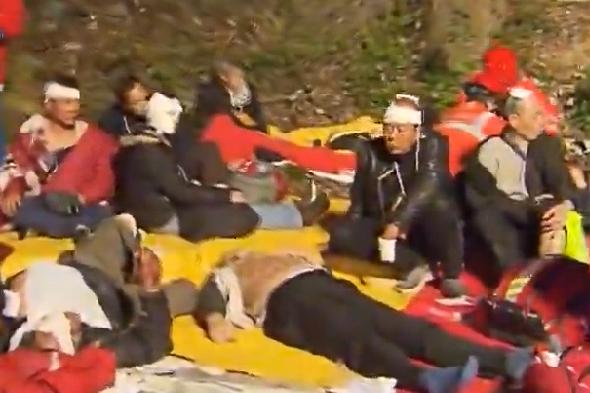 香港昨（10日）發生嚴重巴士車禍，19人當場死亡，駕駛涉危險駕駛遭逮捕。（東方IC）