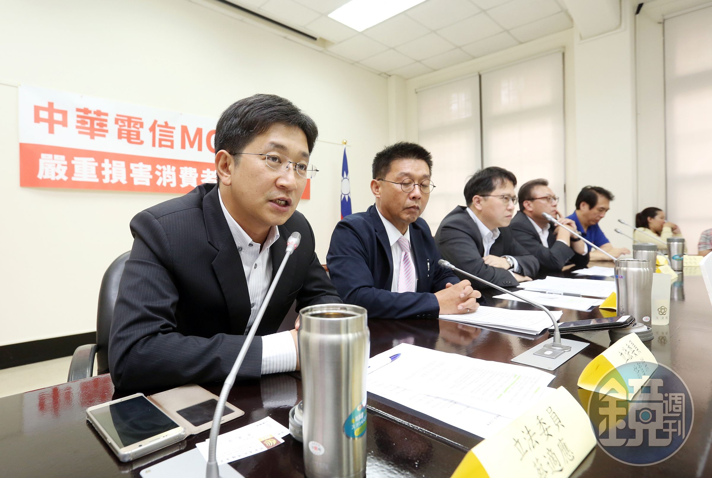 中華電信MOD大斷訊損害消費者權益記者會。