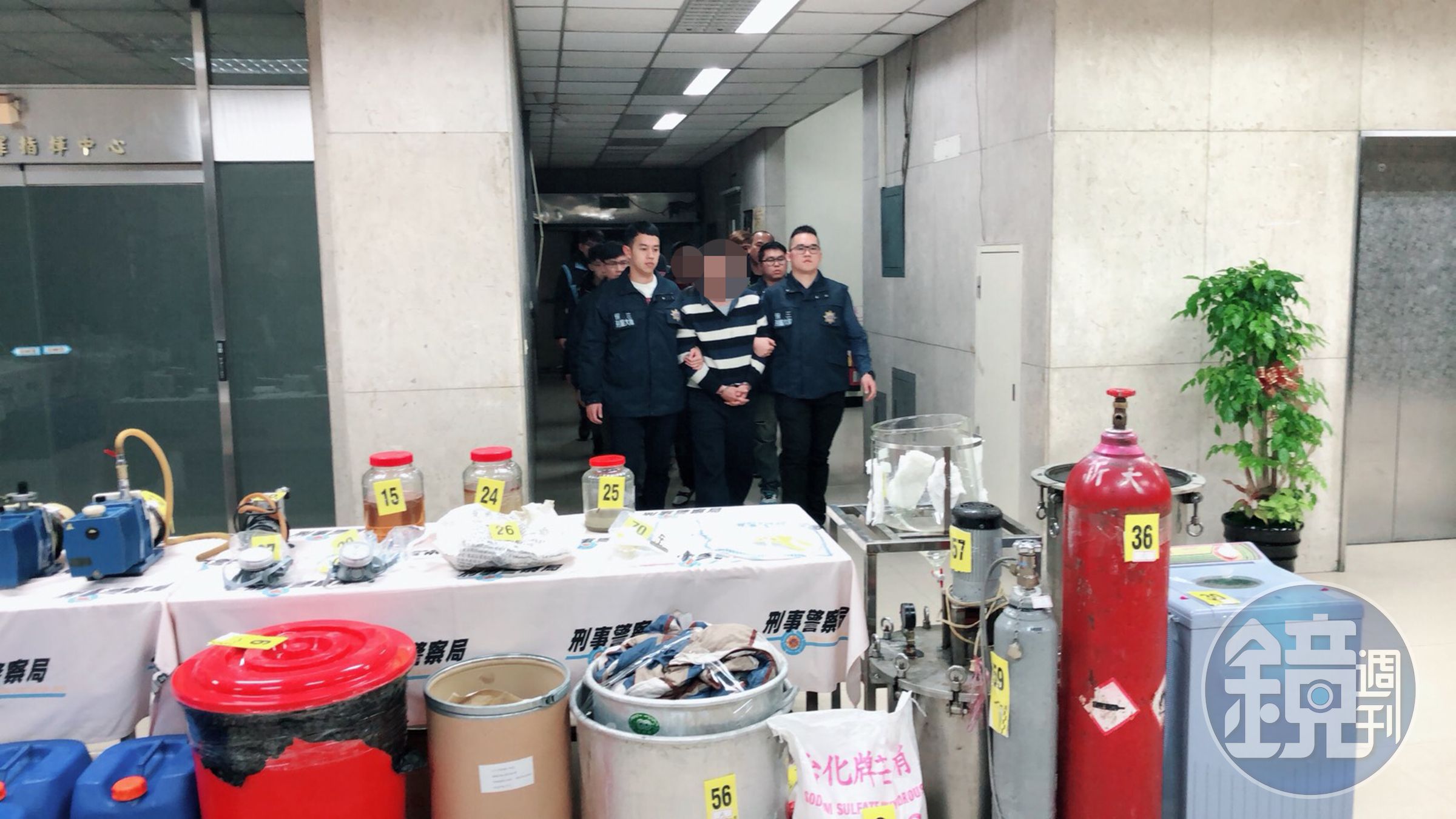 警方查獲李嫌等7人，再偏遠地區設置工廠製毒。