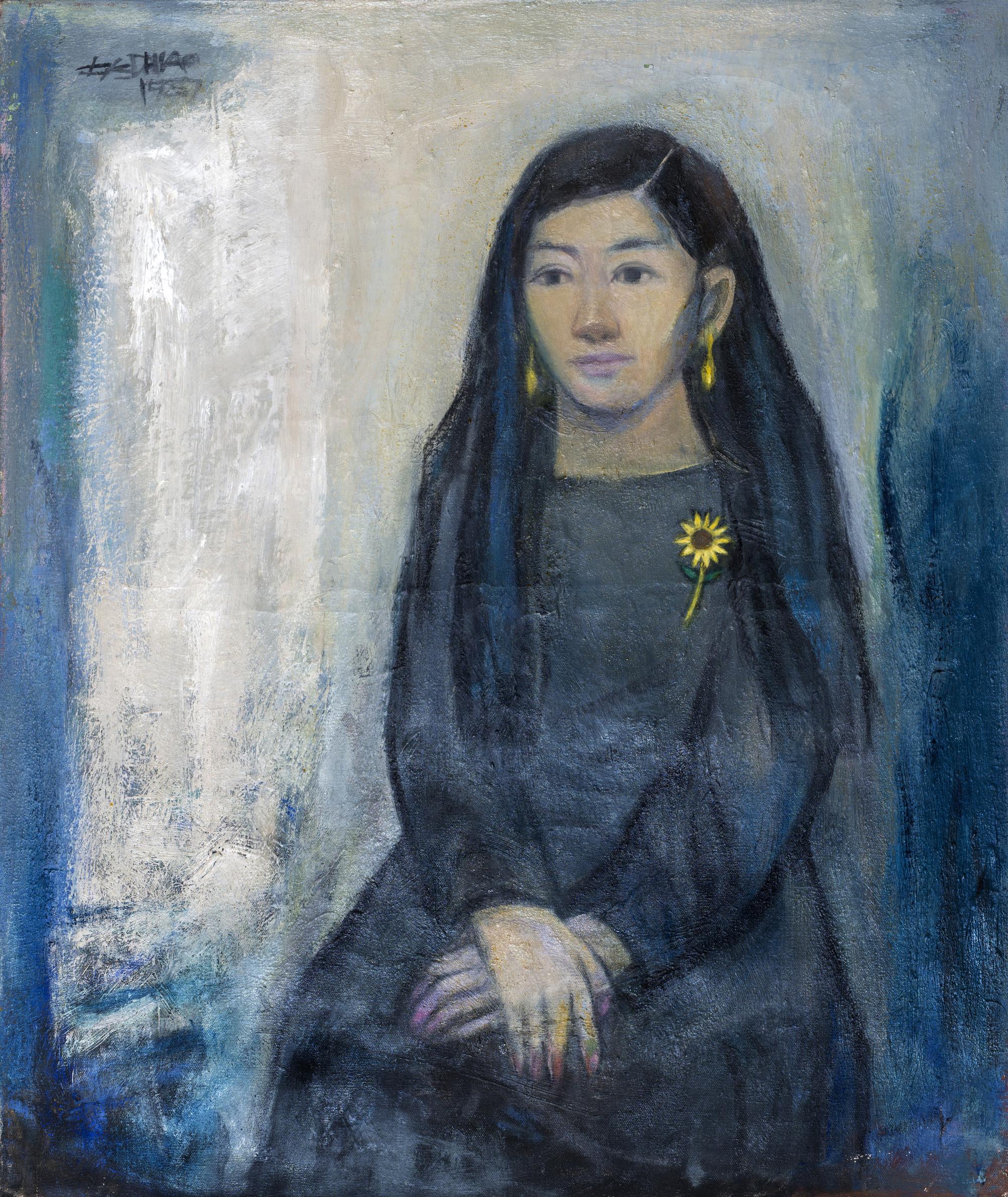 焦士太的作品「年輕時的妻」。