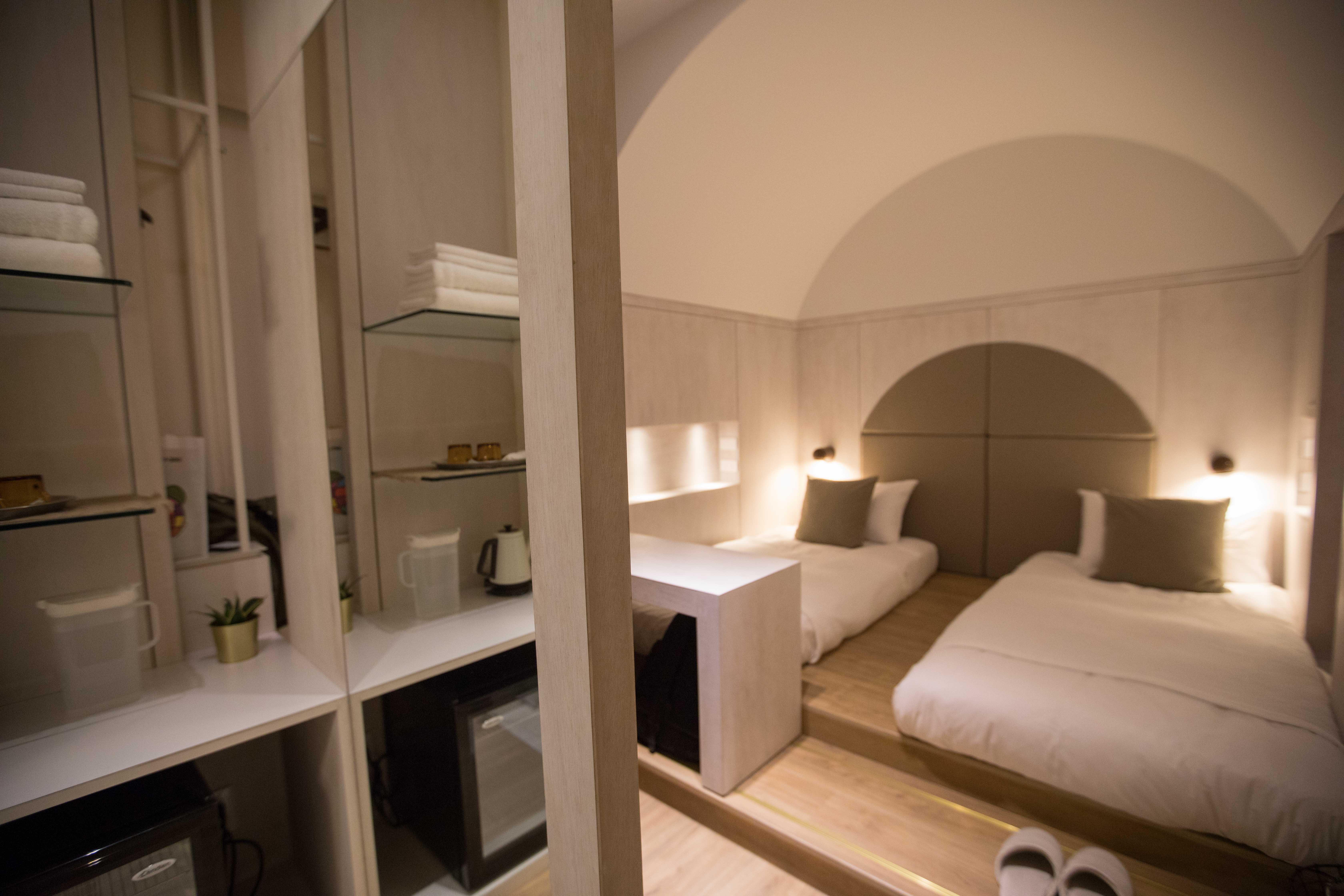 圓弧形狀的房間空間，是「鶴宮寓」最吸引人的地方。