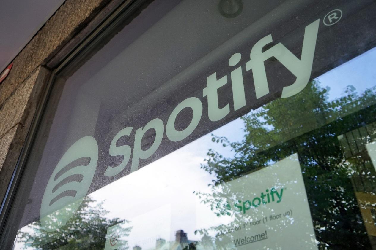 來自瑞典的Spotify，是目前全球市占率最高的音樂串流平台。（東方IC）