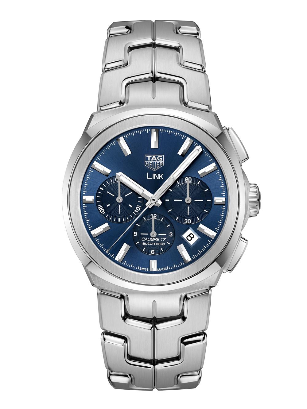 《Link Chronograph》機芯：自動上鏈機芯/功能：時、分、小秒指示；日期顯示；計時碼錶/建議售價：NT$159,800