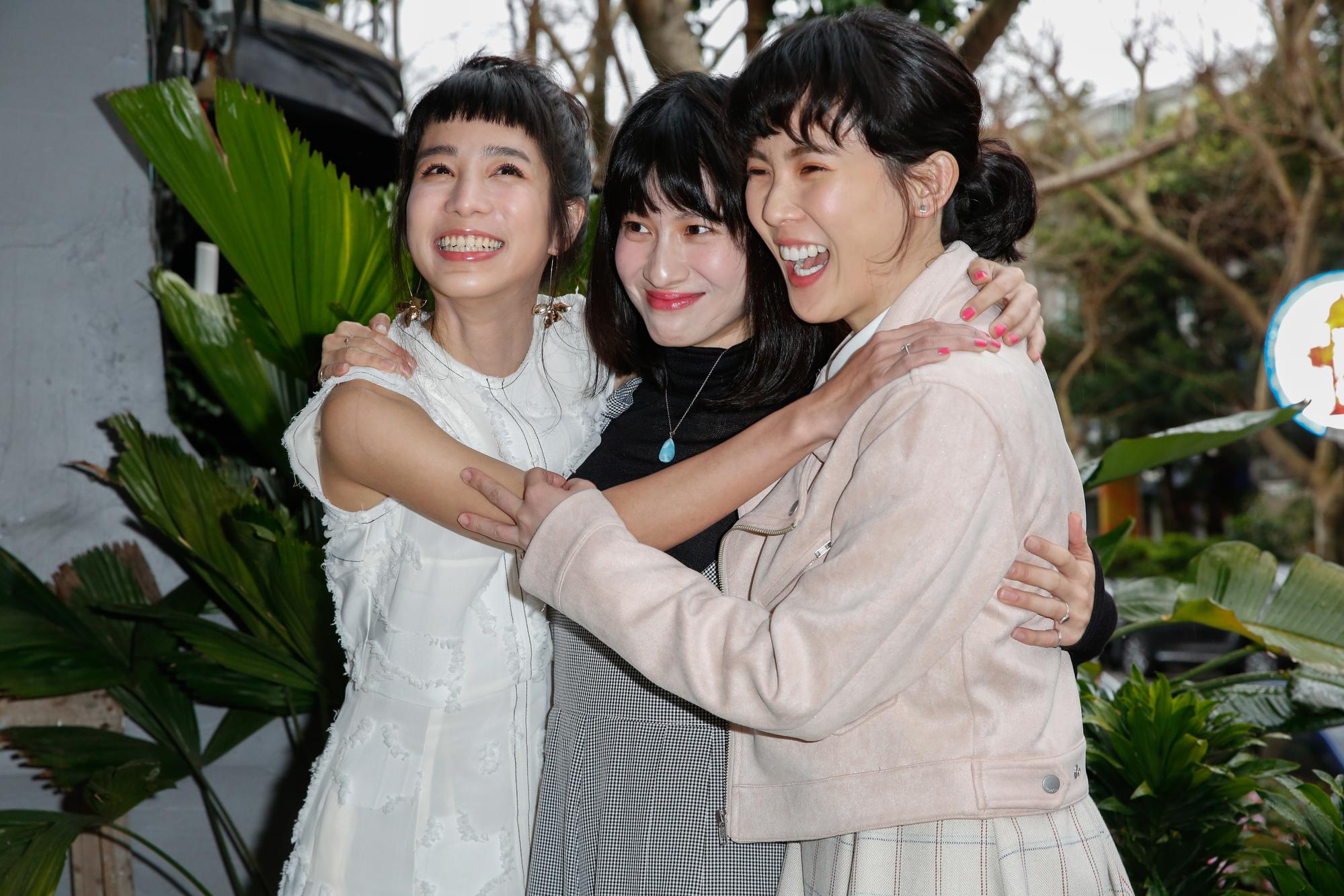 温貞菱、連俞涵與孫可芳出席《奇蹟的女兒》宣傳。