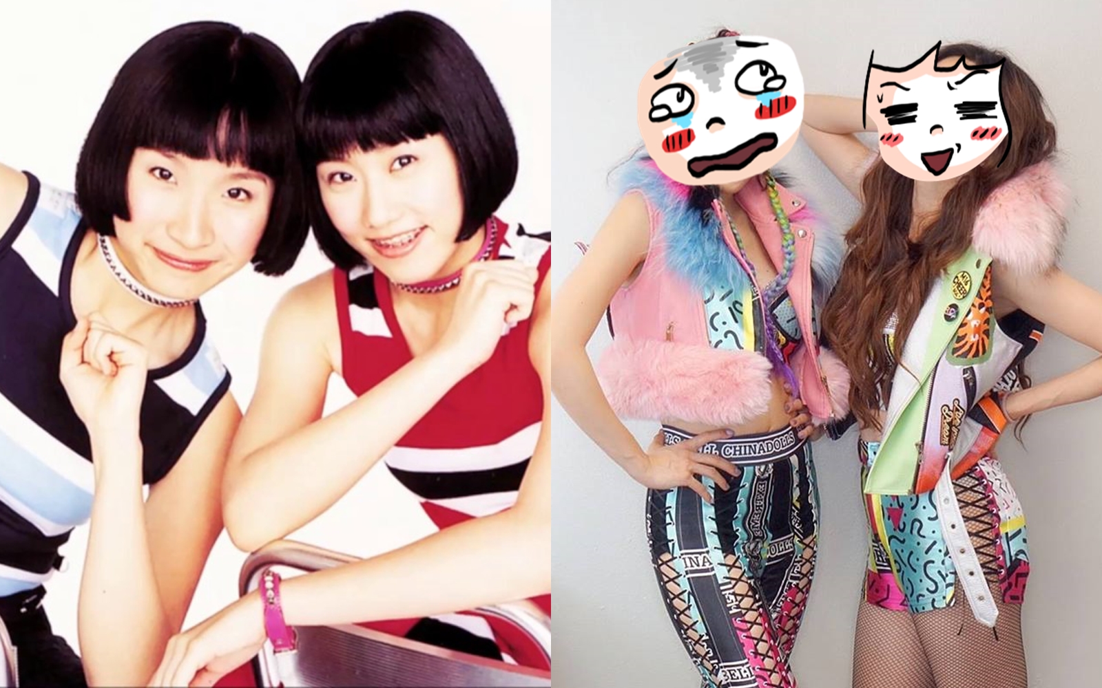 中國娃娃成員貝兒和娃娃揮別過去清純模樣，更顯性感，令人眼睛為之一亮。（翻攝自中國娃娃臉書）