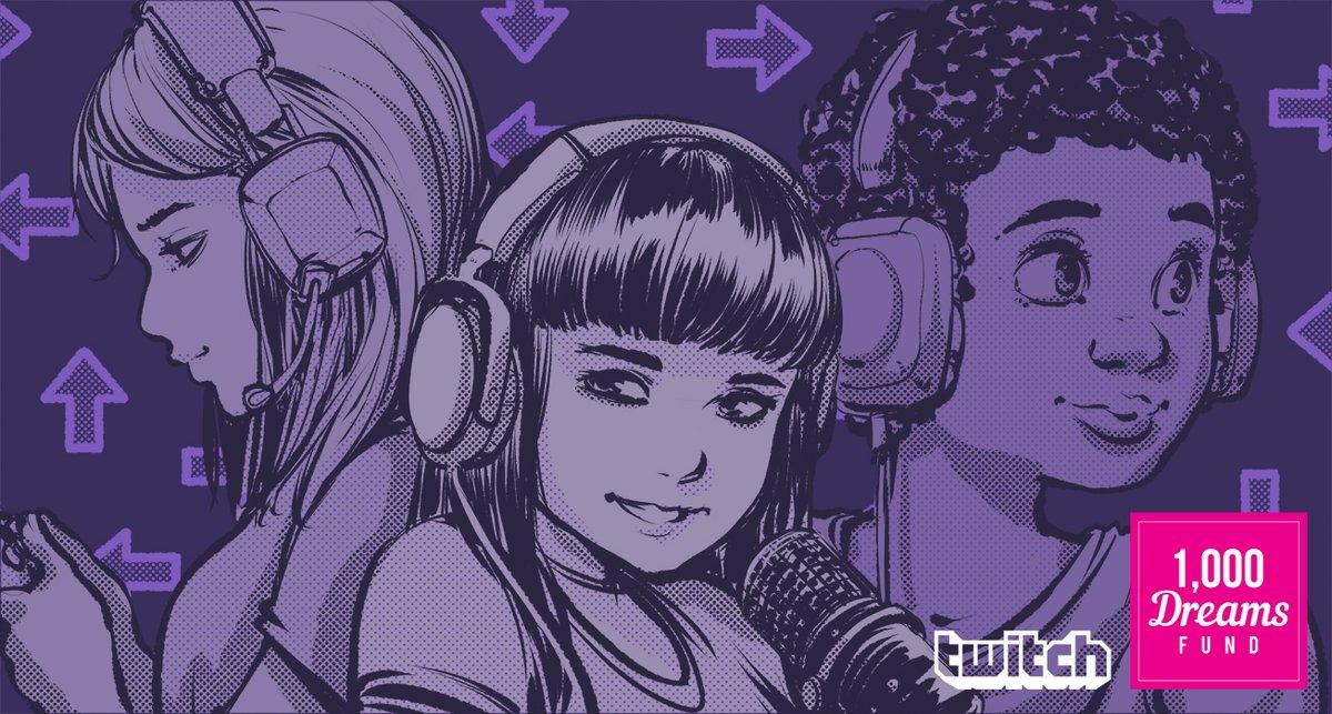  1DF 與 Twitch 宣布合作，啟動「BroadcastHER」專案，為 Twitch 平台上的優秀女性實況主募集補助金。（twitter@1000DreamsFund）