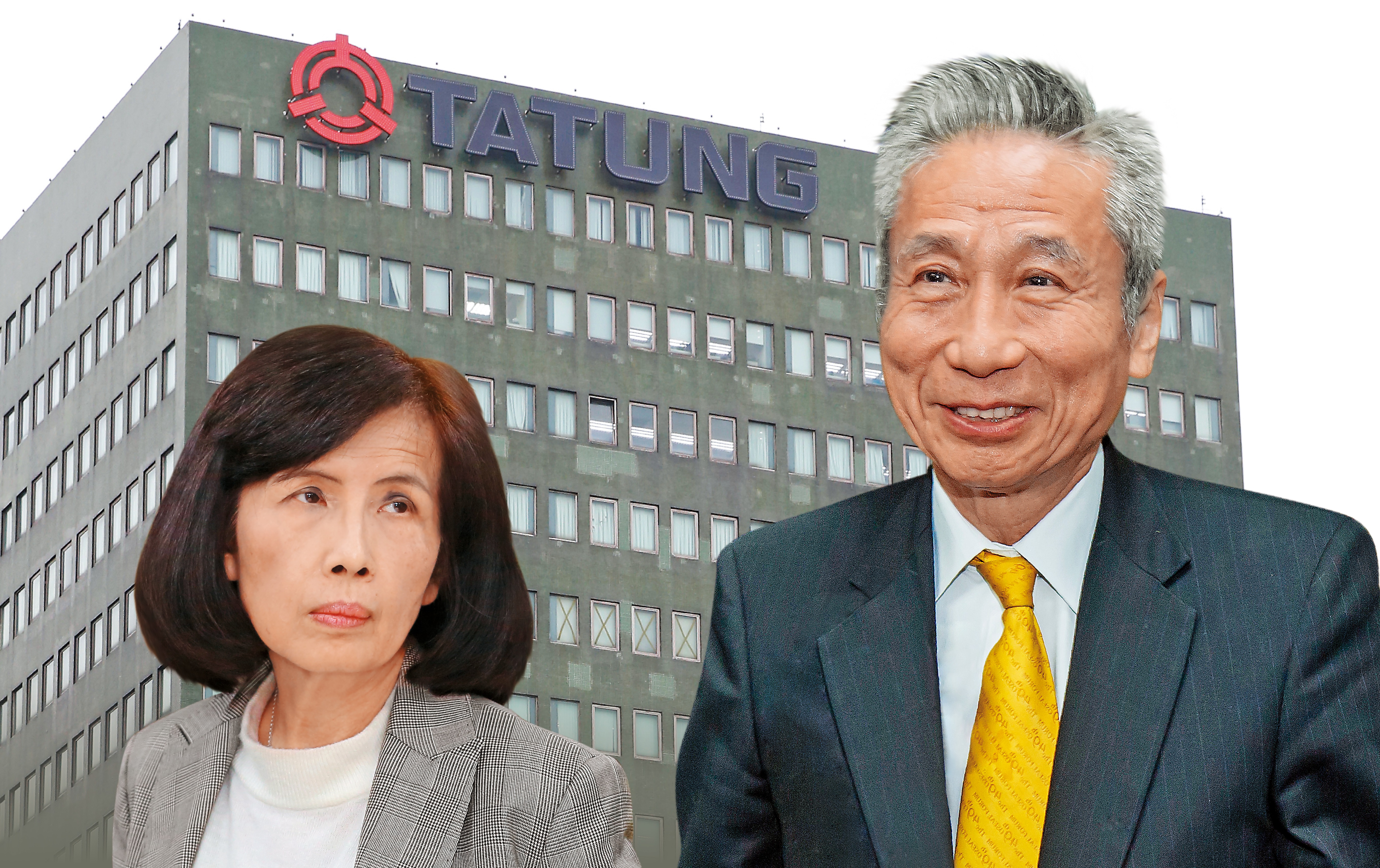 大同經營權之爭再起，市場派加碼買股，密謀推舉三圓建設董座王光祥（右）出任董事長。林郭文艷（左）才剛接下董事長，隨即面臨市場派捲土重來，挑戰經營權。