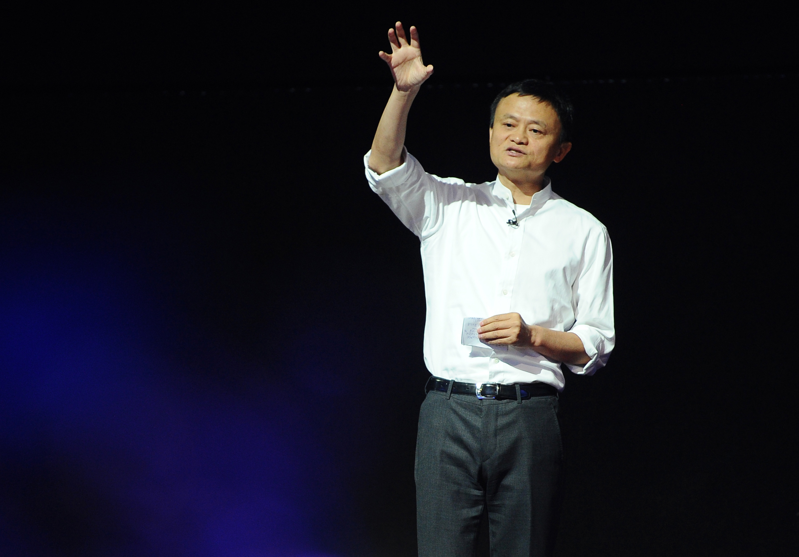 阿里巴巴創辦人馬雲（圖）與鴻海董事長郭台銘在兩岸富豪圈中，是惺惺相惜的好朋友。（東方IC）