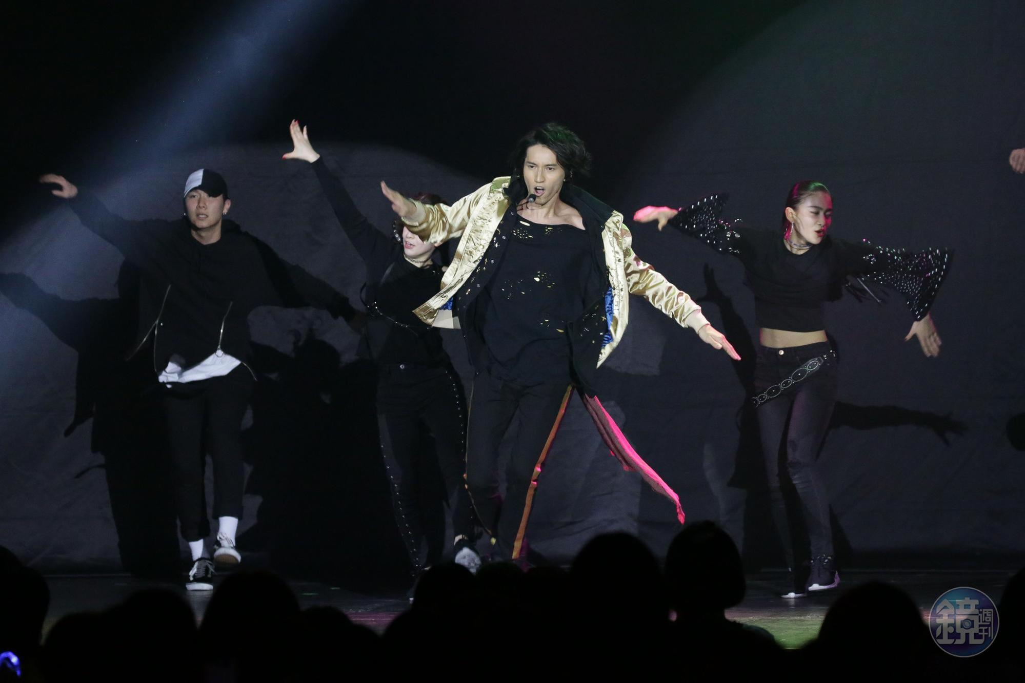 田口淳之介在台灣舉辦首次個人演唱會,唱跳滿滿。