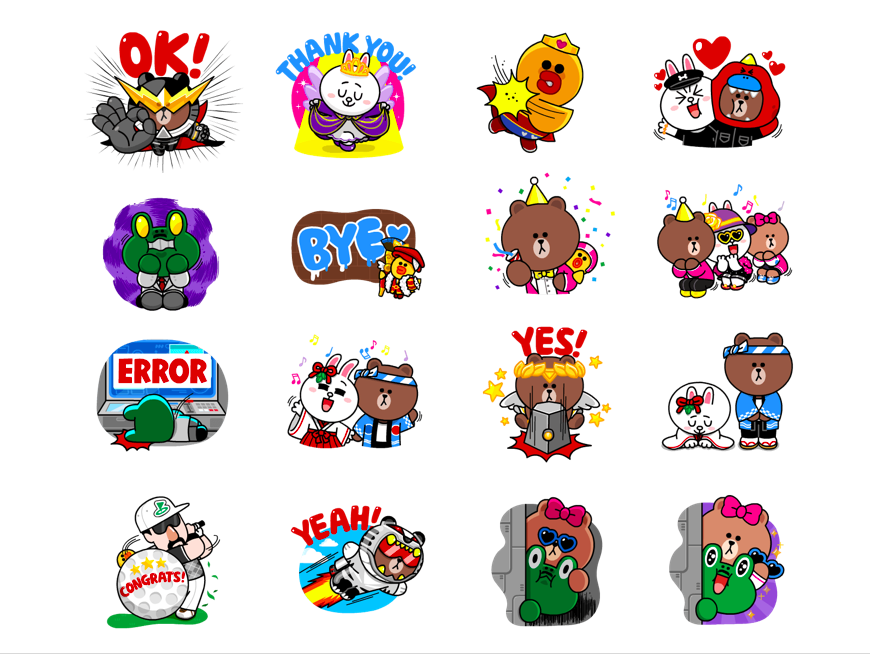 手遊《LINE Rangers 銀河特攻隊》慶祝上線四週年，推出免費貼圖。