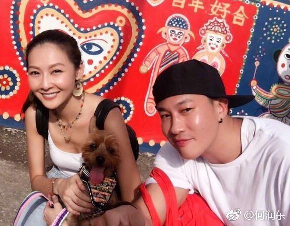 何潤東和老婆Peggy之前也是藏愛8年才公開。