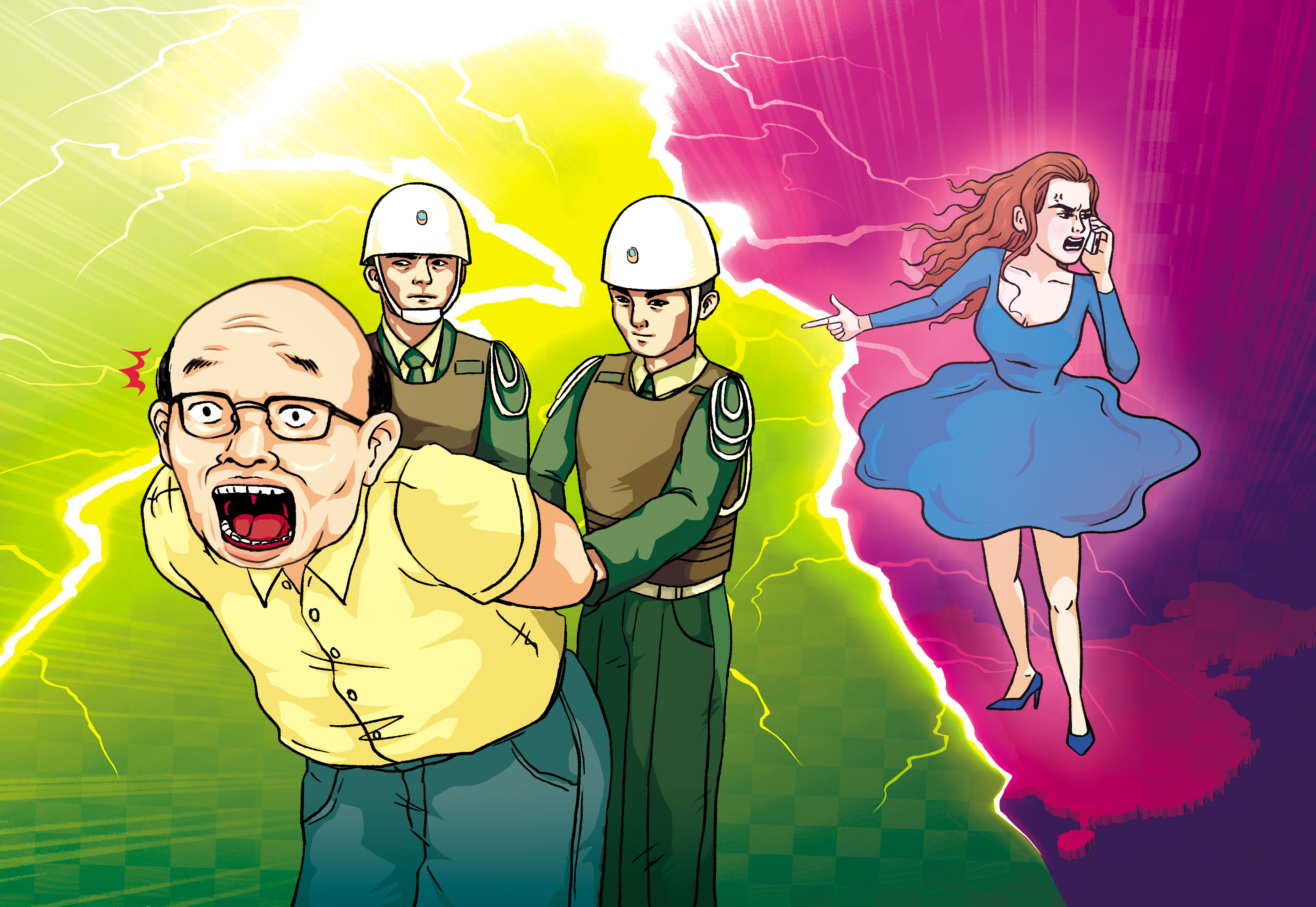 藍男由愛生恨阻止昔日情人來台，惹毛陸女揭發其賣台惡行。