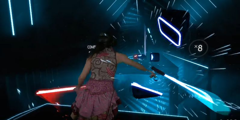 VR音樂節奏遊戲《Beat Saber》預計今年上市。（圖：翻攝自Steam）