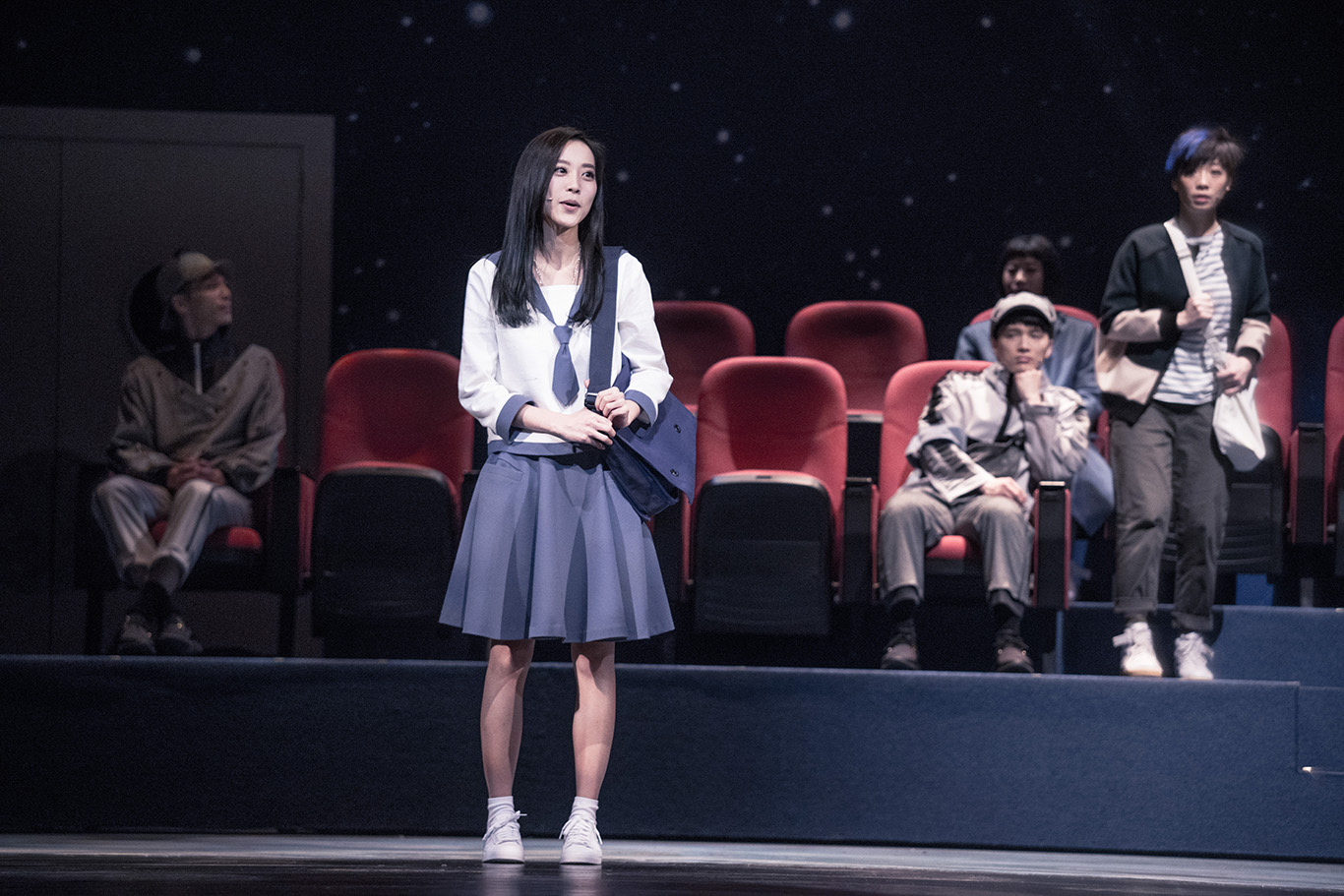 劉容嘉在音樂劇《時光電影院》中從年輕演到老、又演又唱3小時臉不紅氣不喘。（時光電影院提供）