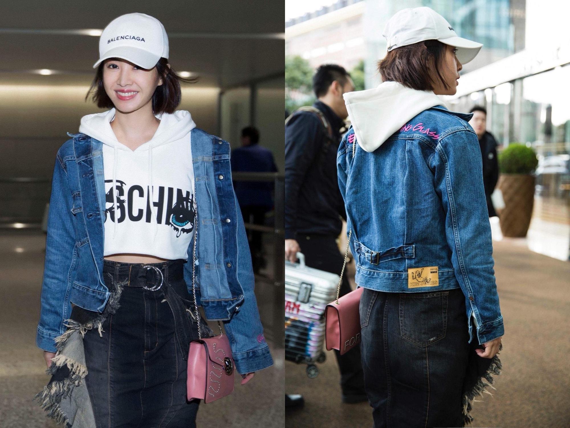 蔡依林穿著KIM JONES GU PRODUCTION牛仔外套,充滿休閒況味。