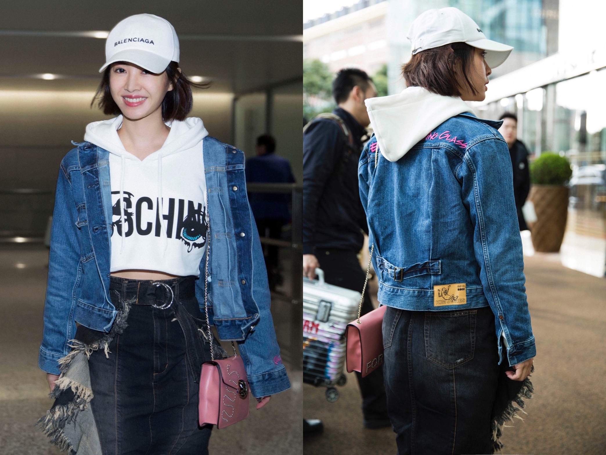 蔡依林穿著KIM JONES GU PRODUCTION牛仔外套，充滿休閒況味。