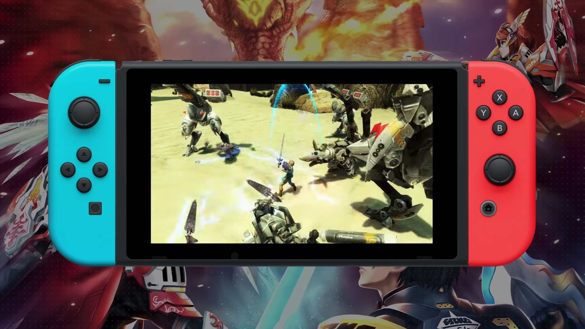 其他平台的玩家,也能看到 Switch 版玩家的「林克」專用服裝唷!(圖片來源:官方影片截圖)