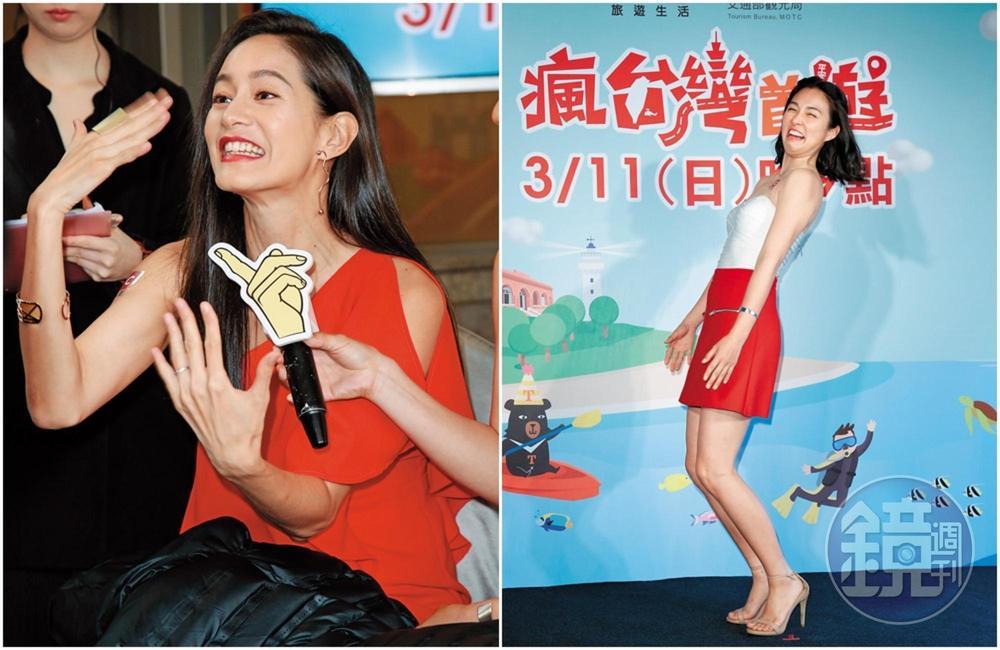 雖然當了媽媽,Janet坐在台下面容照樣張牙舞爪,不愧是元祖女泰山,Janet的師妹湘婷(右)同樣跟她沒有包袱,一上台也是醜度放很開。
