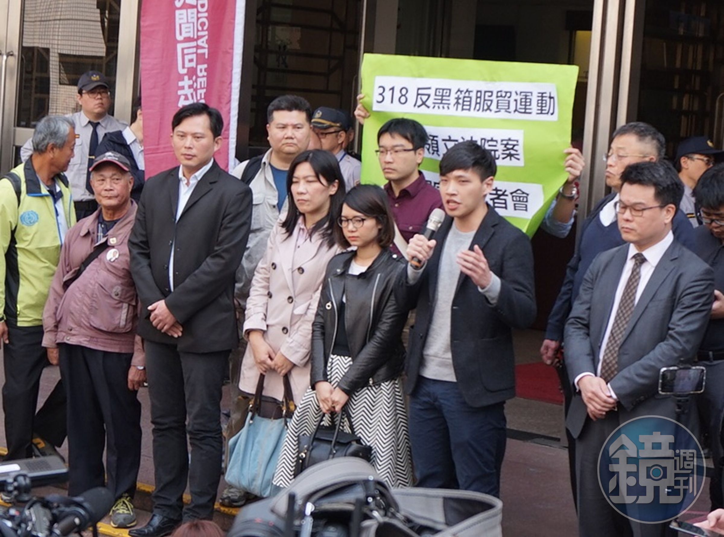 318學運妨害公務案二審宣判無罪，林飛帆、黃國昌、陳為廷等被告表示肯定此判決。