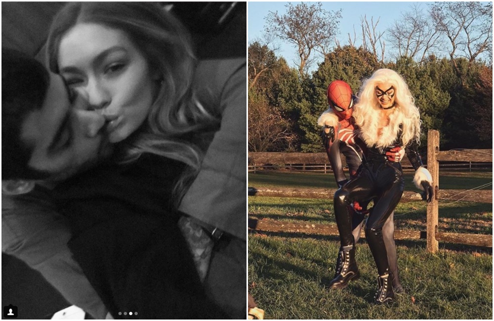 兩人一月還一起為贊恩過生日。(翻攝自Gigi Hadid IG、Zayn Malik IG)