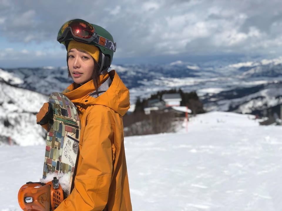 王心恬喜歡滑雪,自認技術不錯。(翻攝自王心恬臉書)