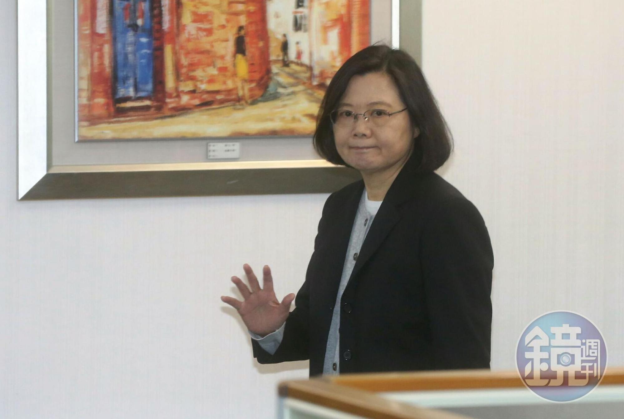 民進黨主席蔡英文今出席中執會。