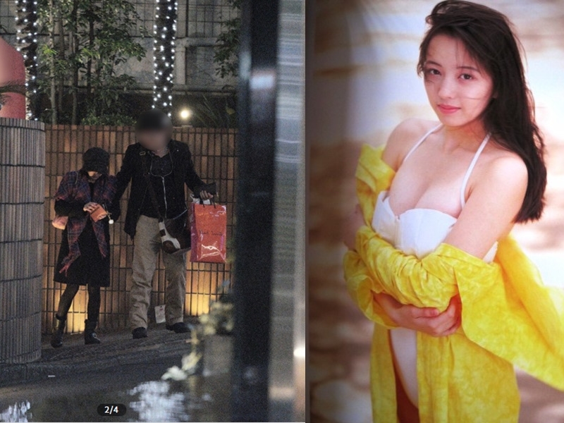 高橋由美子曾是當紅女偶像，如今被爆搶人老公。（翻攝《週刊文春》、日本雅虎拍賣網站）