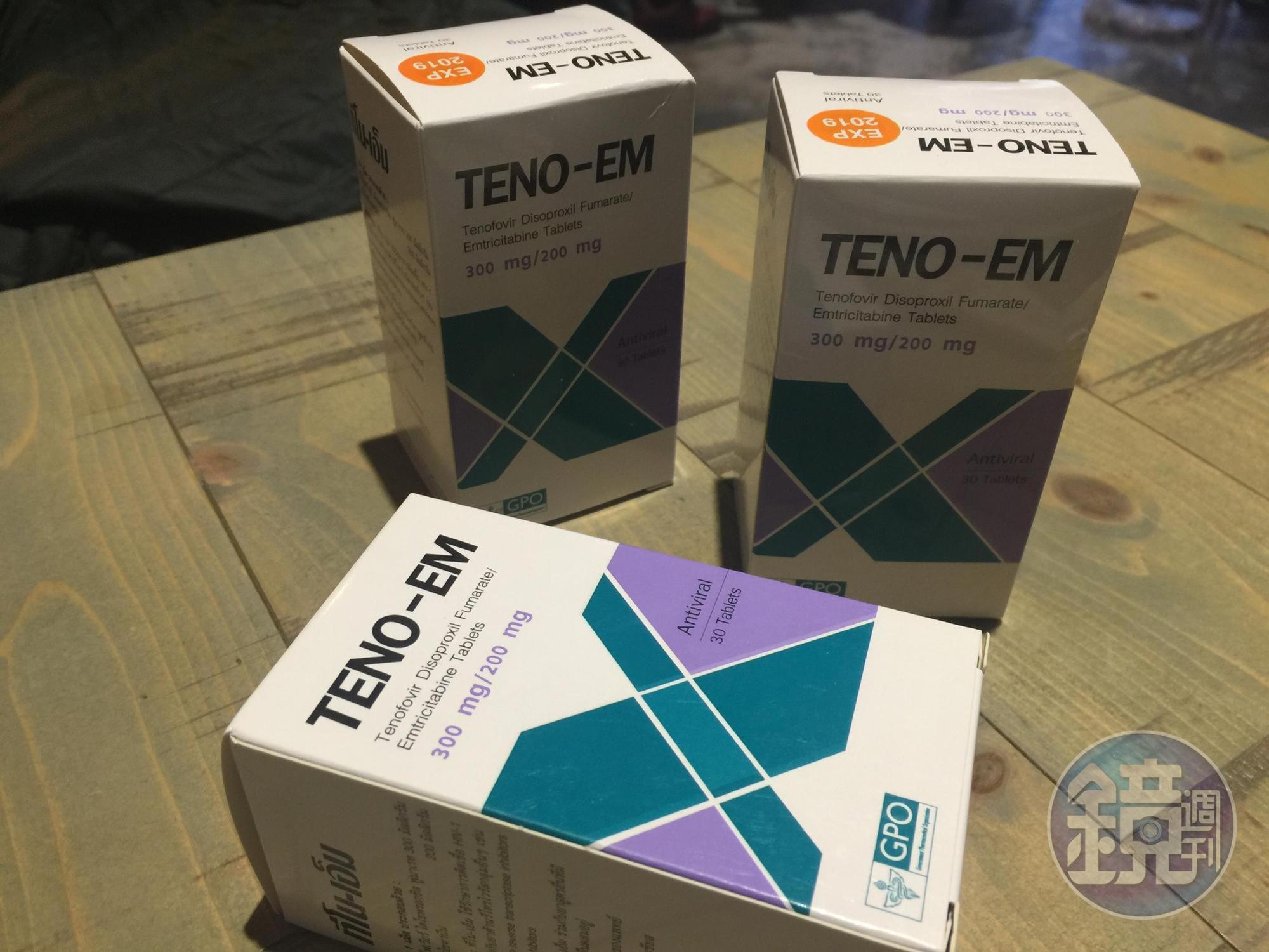 預防性投藥採用的「舒發泰」一顆高達400元,而照片中是成份相同的泰國學名藥,每顆只要30~70元。